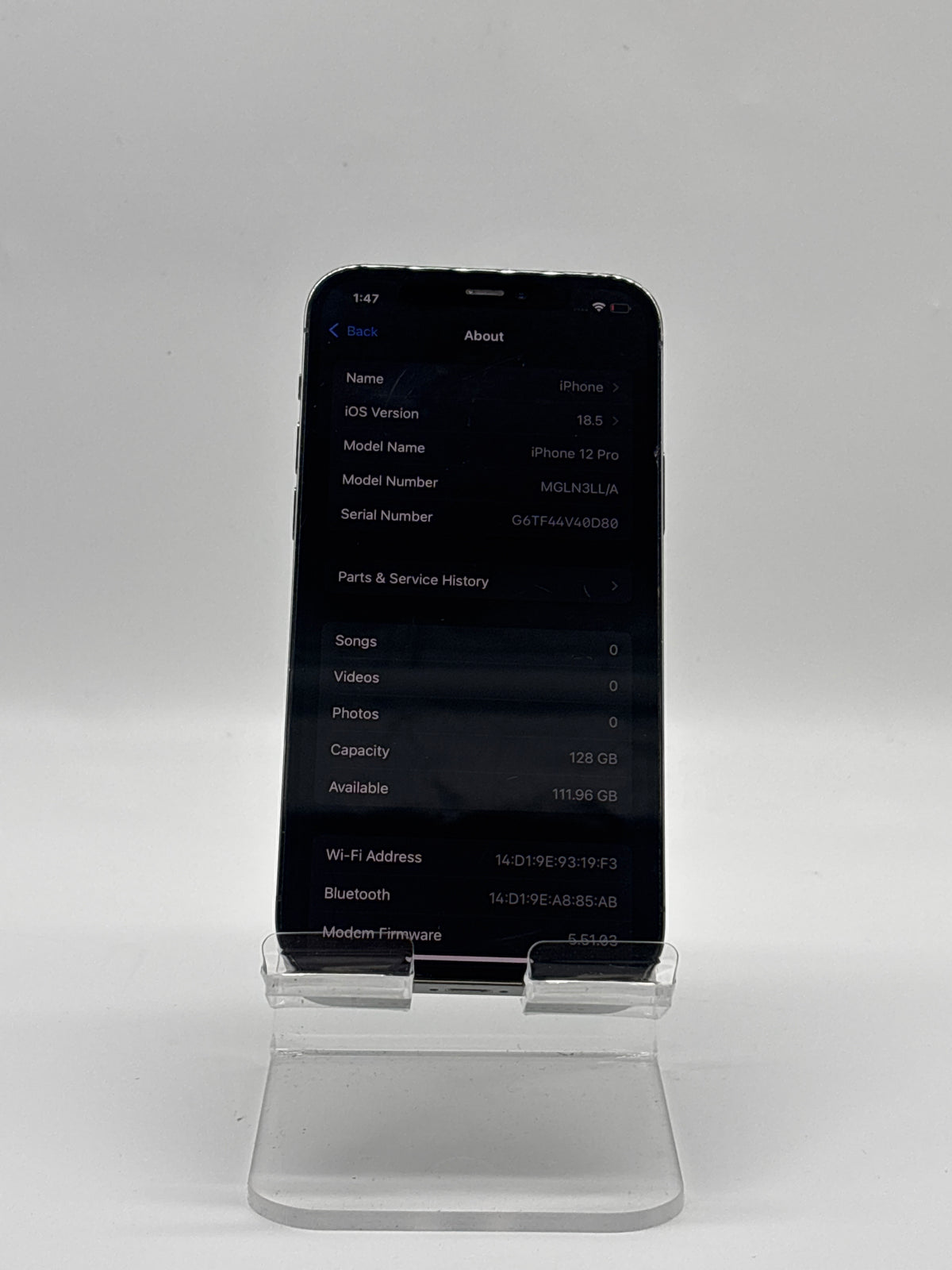 Apple iPhone 12 Pro 6.1" A2341 128GB 5G Graphite - READ