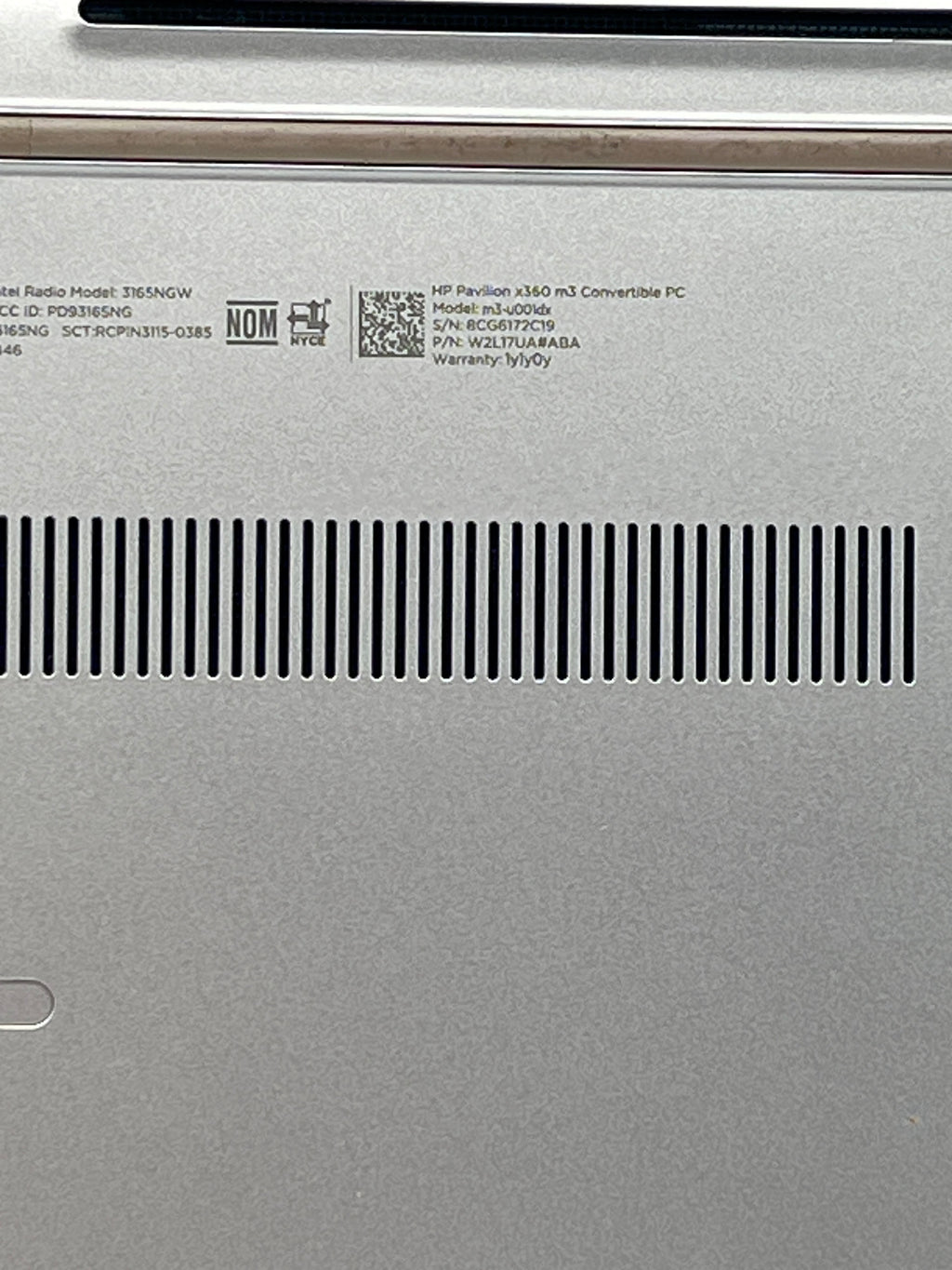 HP Pavilion x360 m3-u001dx i3-6100U 4GB RAM 500GB HDD - For Parts (Read)