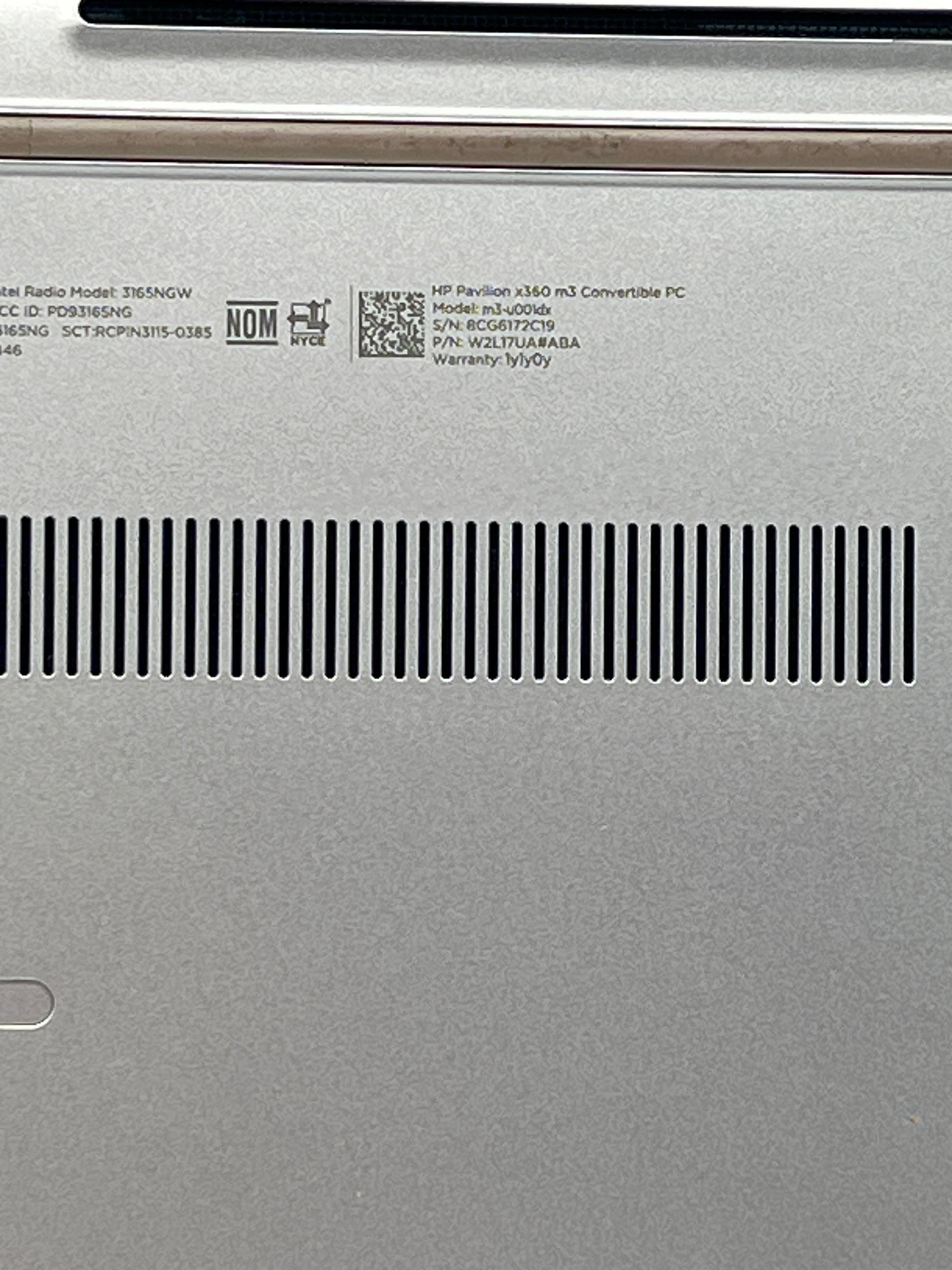 HP Pavilion x360 m3-u001dx i3-6100U 4GB RAM 500GB HDD - For Parts (Read)