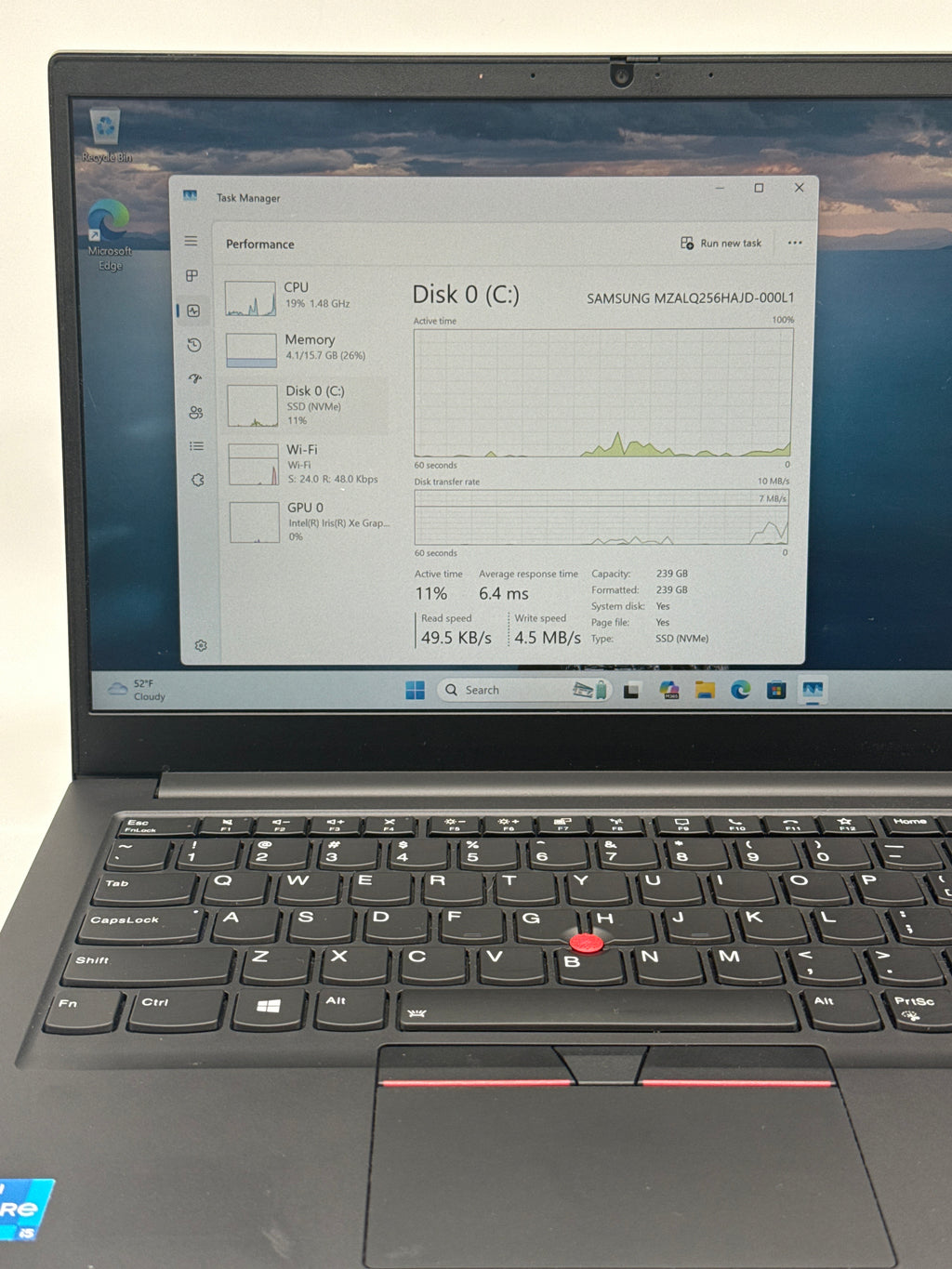 Lenovo ThinkPad E14 Gen 2 i5-1135G7 16GB RAM 256GB SSD
