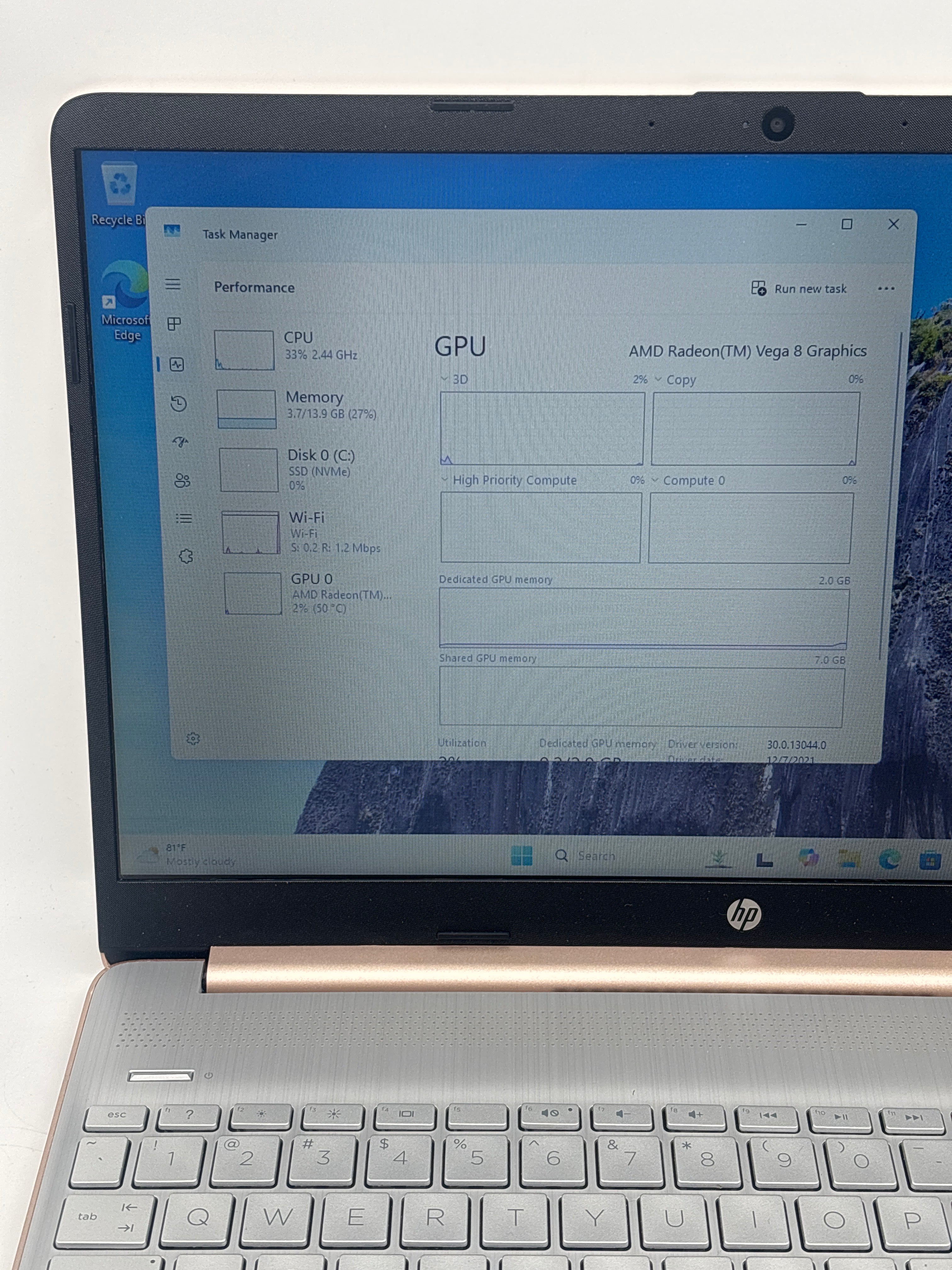 HP 15-ef0025wm Ryzen 5 3500U 16GB RAM 256GB SSD