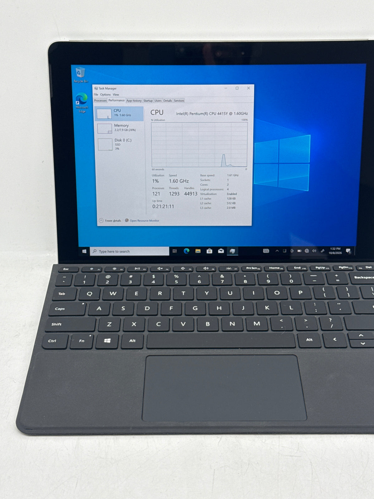 Microsoft Surface Go 1824 Intel Pentium 4415Y 8GB RAM 128GB SSD Wi-Fi - Used
