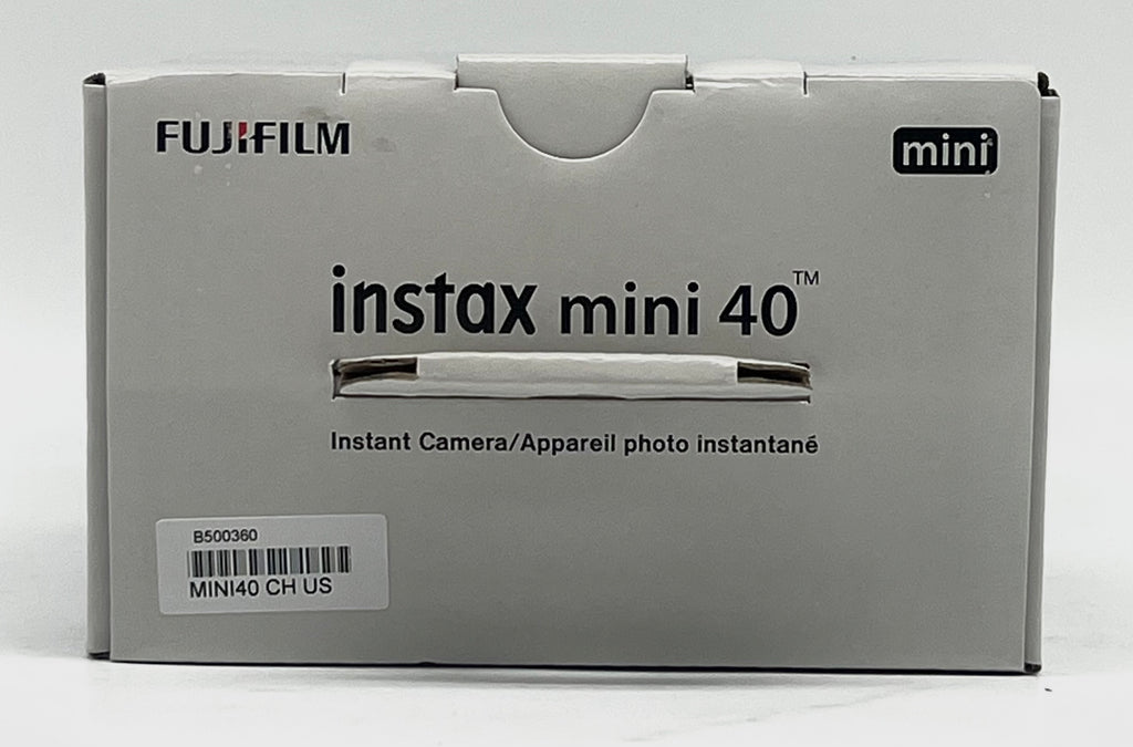 Fujifilm Instax Mini 40 Black Instant Film Camera - New In Box