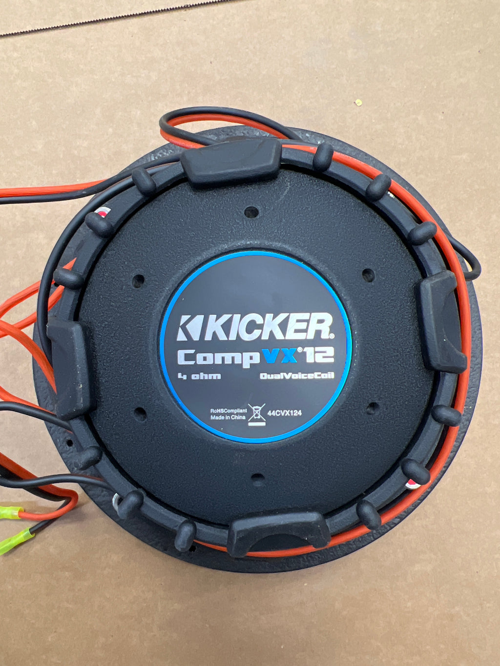 Pair of Kicker Car Audio CompVX Subwoofer Dual 4 Ohm 12" Sub - 44CVX124