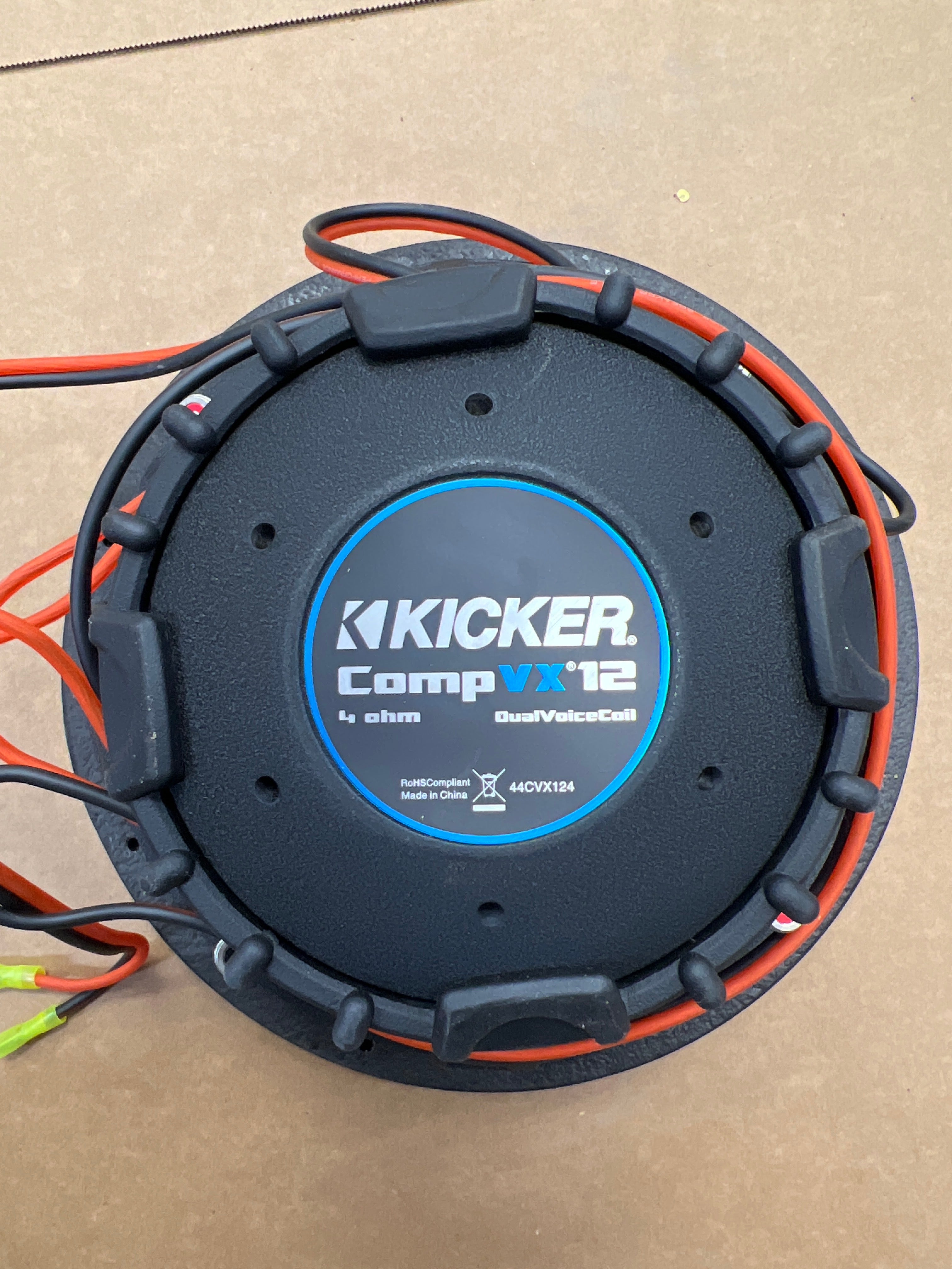 Pair of Kicker Car Audio CompVX Subwoofer Dual 4 Ohm 12" Sub - 44CVX124