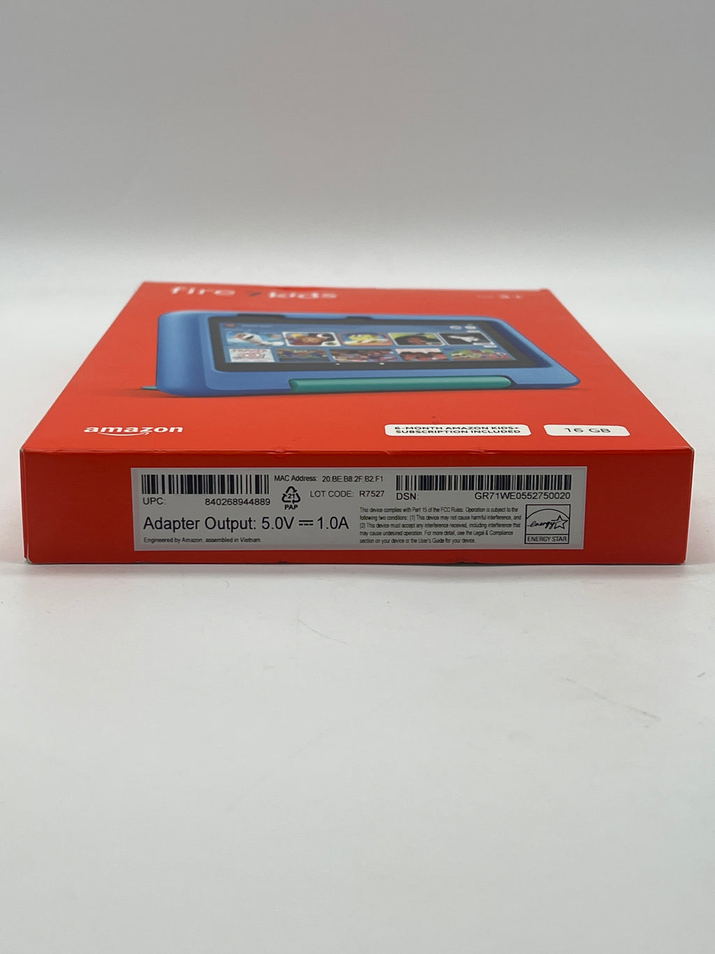 Amazon Fire Kids 7 Tablet 7 in Quad Core 16GB 2GB RAM Black