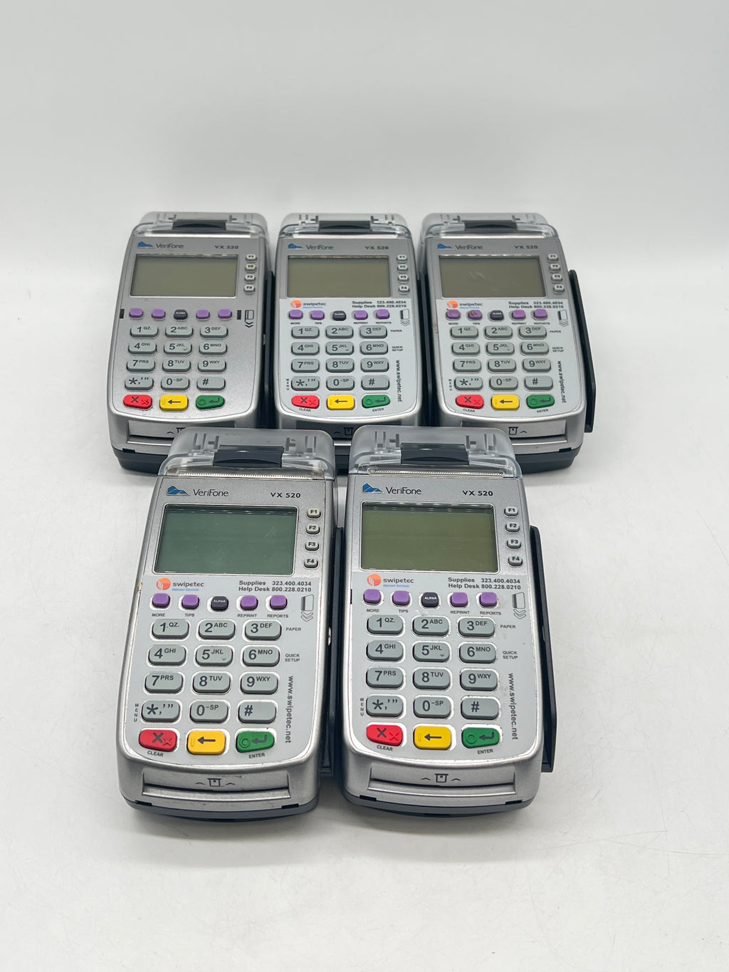 Lot of 5 Verifone VX520 - For Parts (Read Desc)