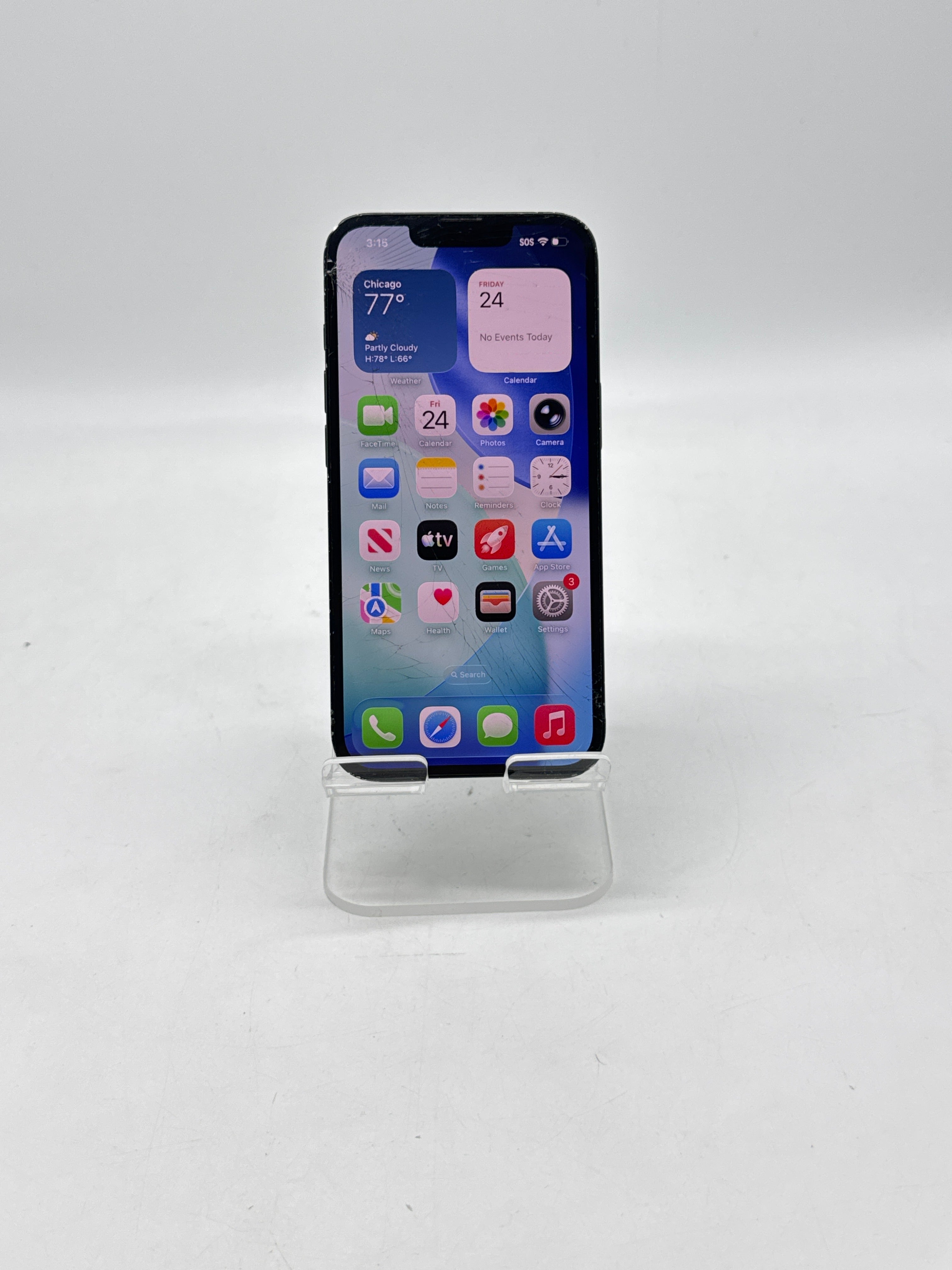 AT&T Apple iPhone 16e A3212 128GB - Check ESN Cracked Back/Screen