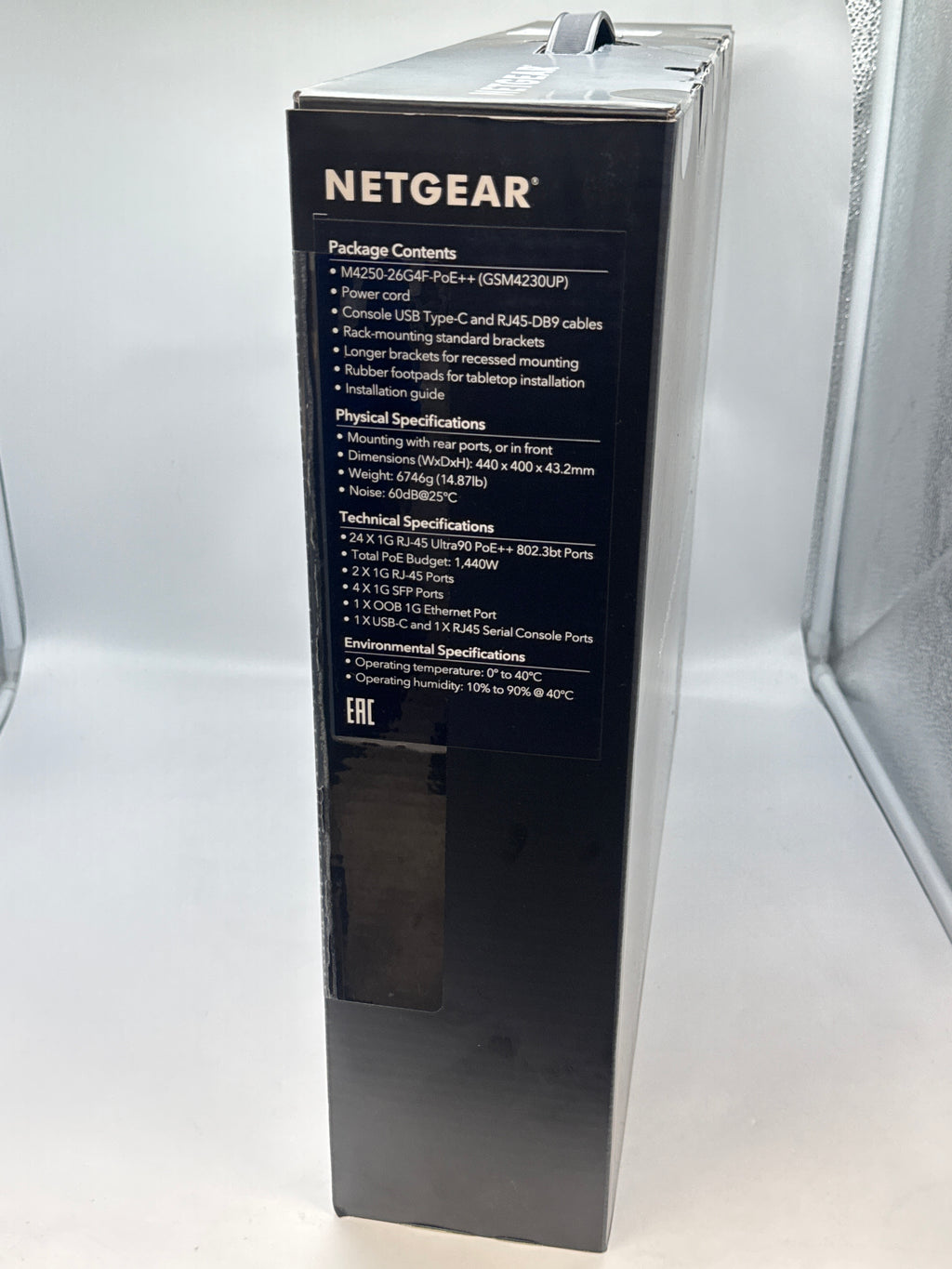 NETGEAR GSM4230UP M4250-26G4F-PoE++ Fully Managed Switch - New in Box