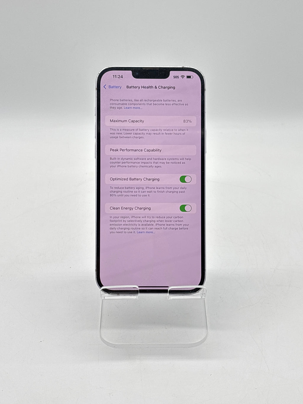 Apple iPhone 14 Plus 128GB Unlocked Purple - For Parts (Cracked back)