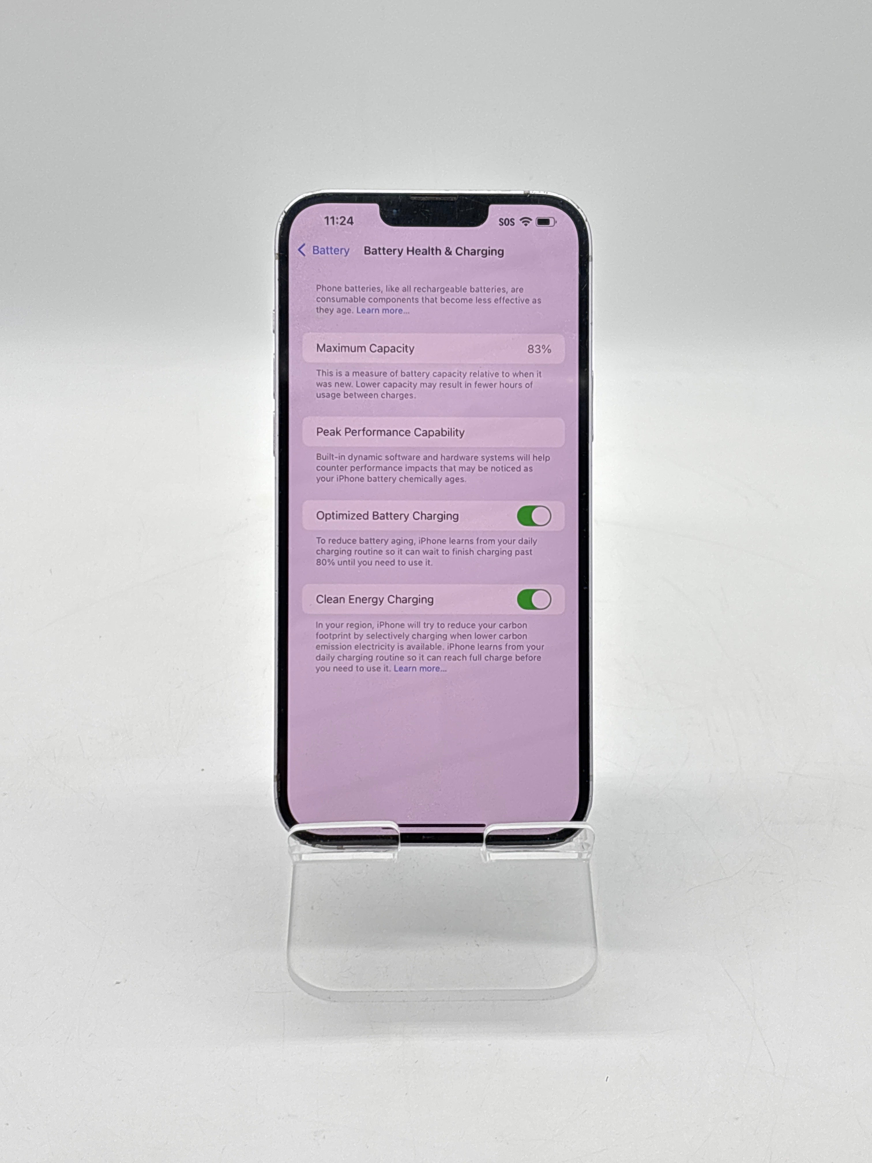 Apple iPhone 14 Plus 128GB Unlocked Purple - For Parts (Cracked back)