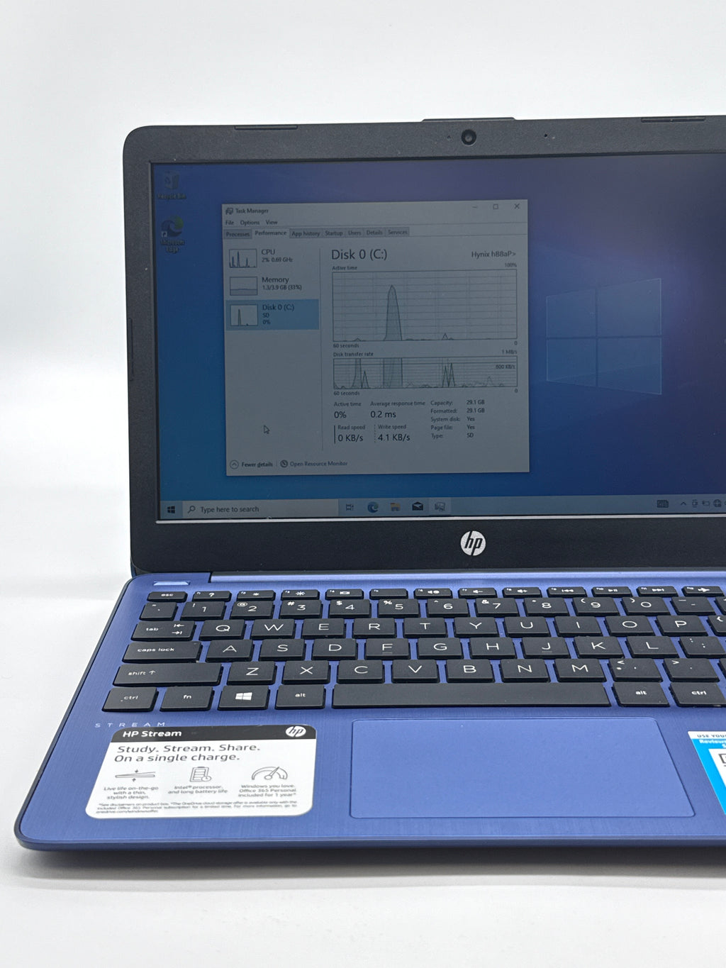 HP Stream 11-inch Intel Celeron Laptop with 4GB RAM and 32GB eMMC - Bad Battery