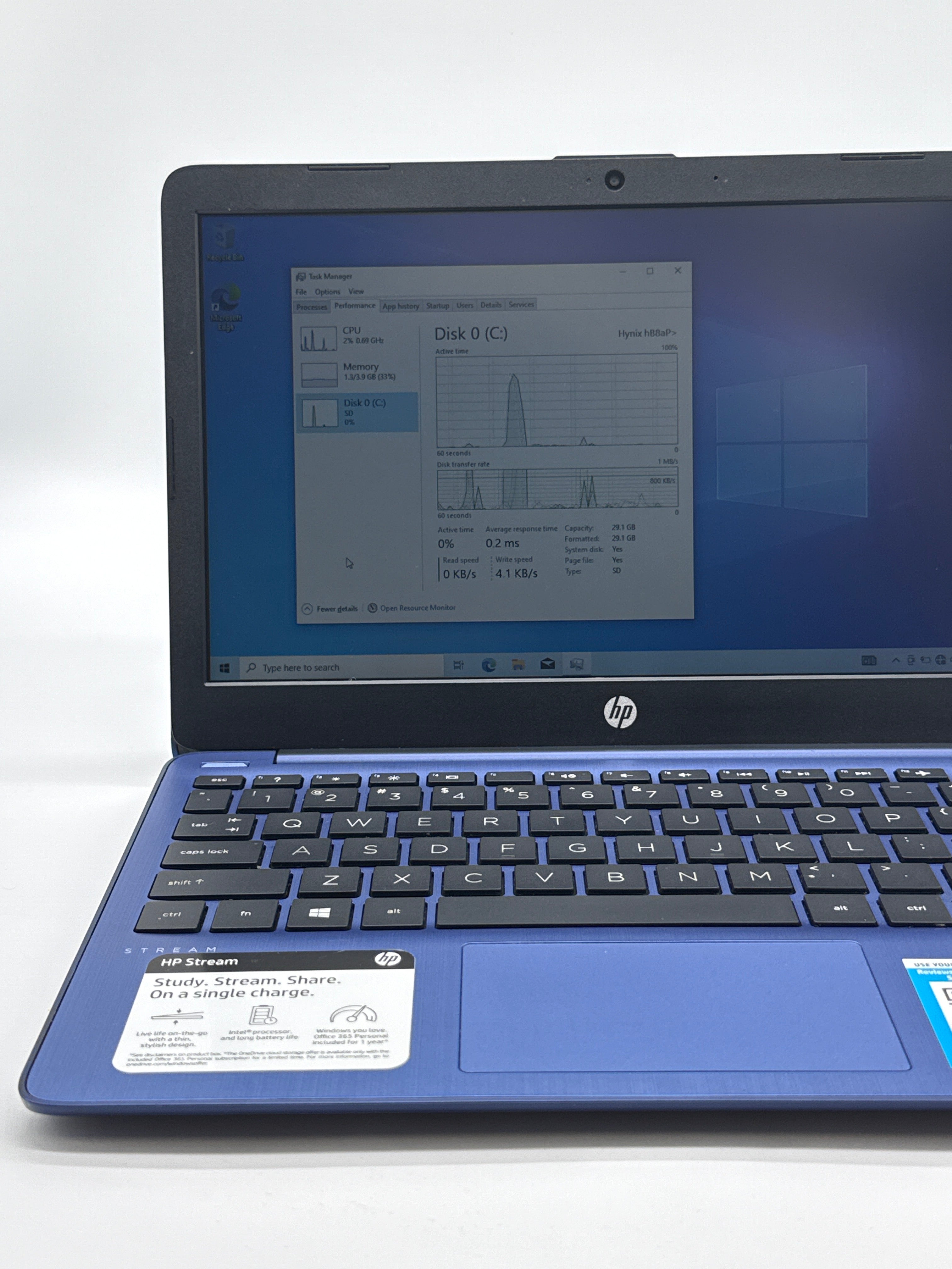 HP Stream 11-inch Intel Celeron Laptop with 4GB RAM and 32GB eMMC - Bad Battery