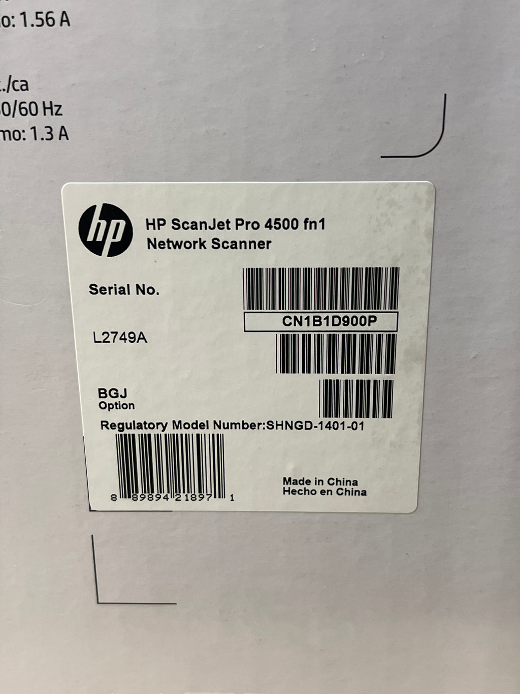 HP ScanJet Pro 4500 FN1 Flatbed Scanner - New