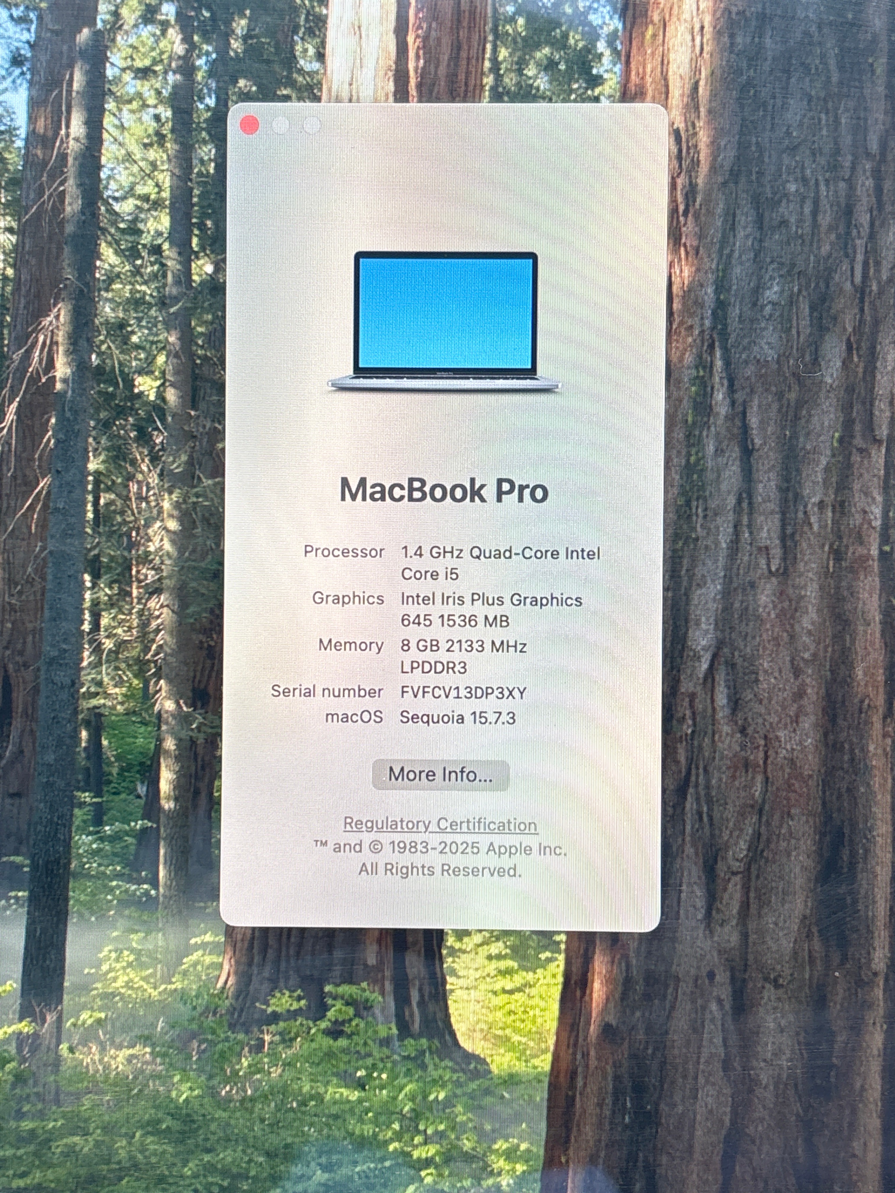 Apple MacBook Pro 13" A2289 i5 8GB RAM 256GB SSD