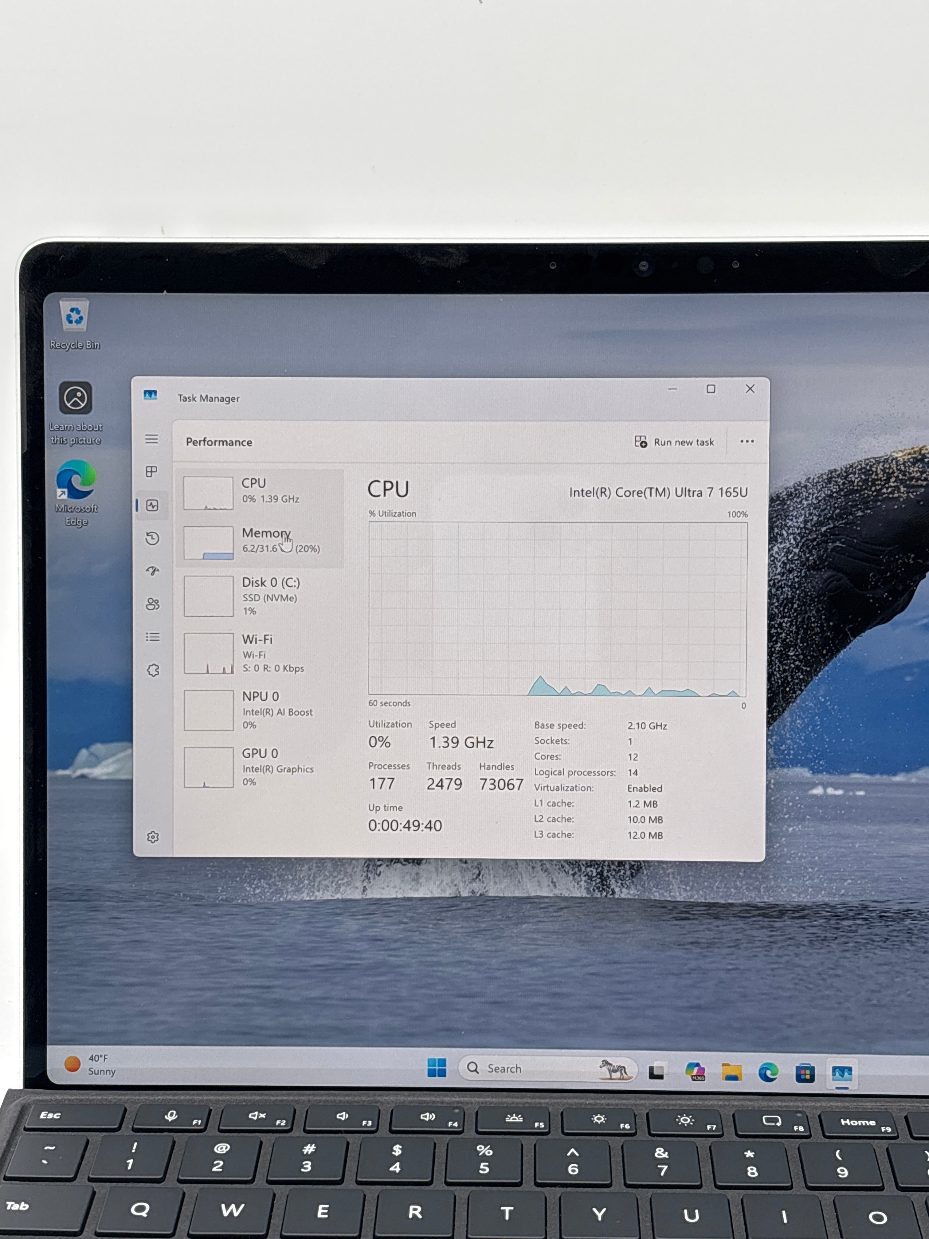 Microsoft Surface Pro 10 Ultra 7 165U 32GB RAM 512GB Silver - Used