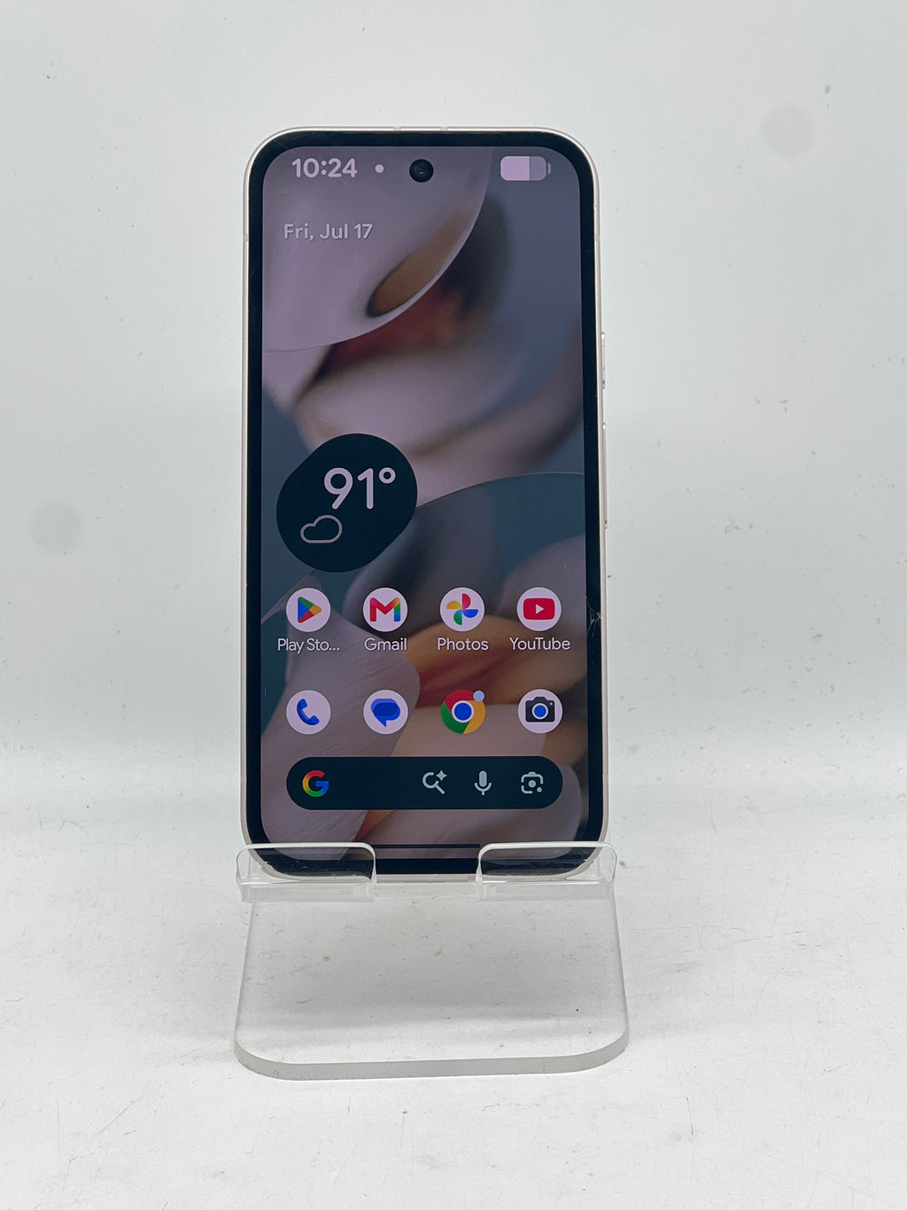 T Mobile Google Pixel 9a 128GB Porcelain - Cracked Screen