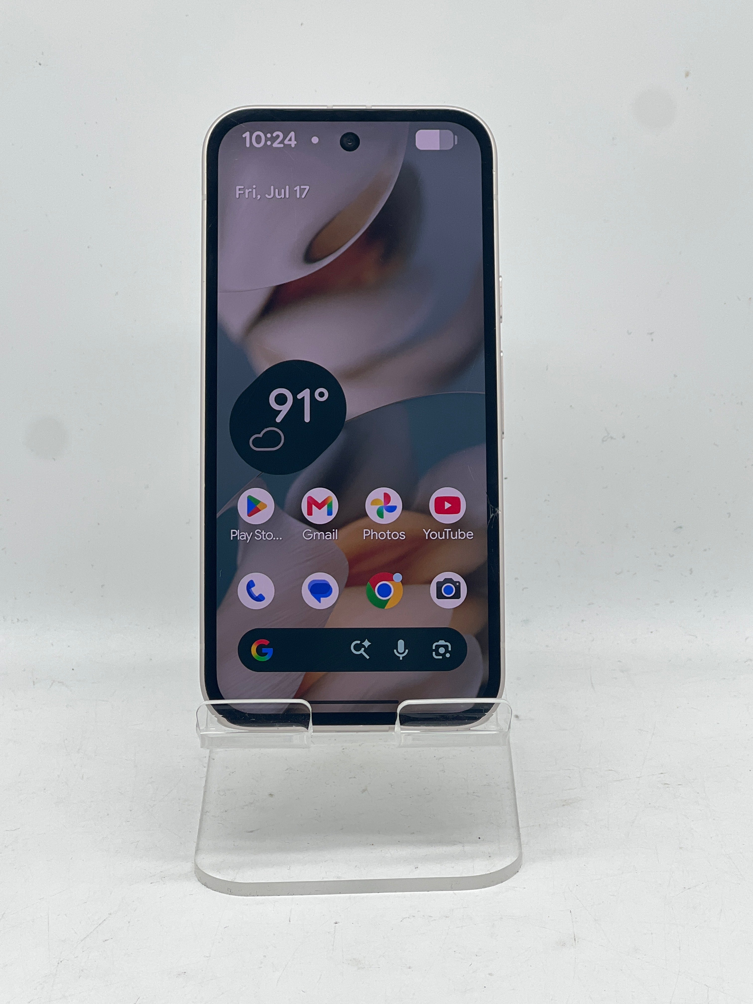 T Mobile Google Pixel 9a 128GB Porcelain - Cracked Screen