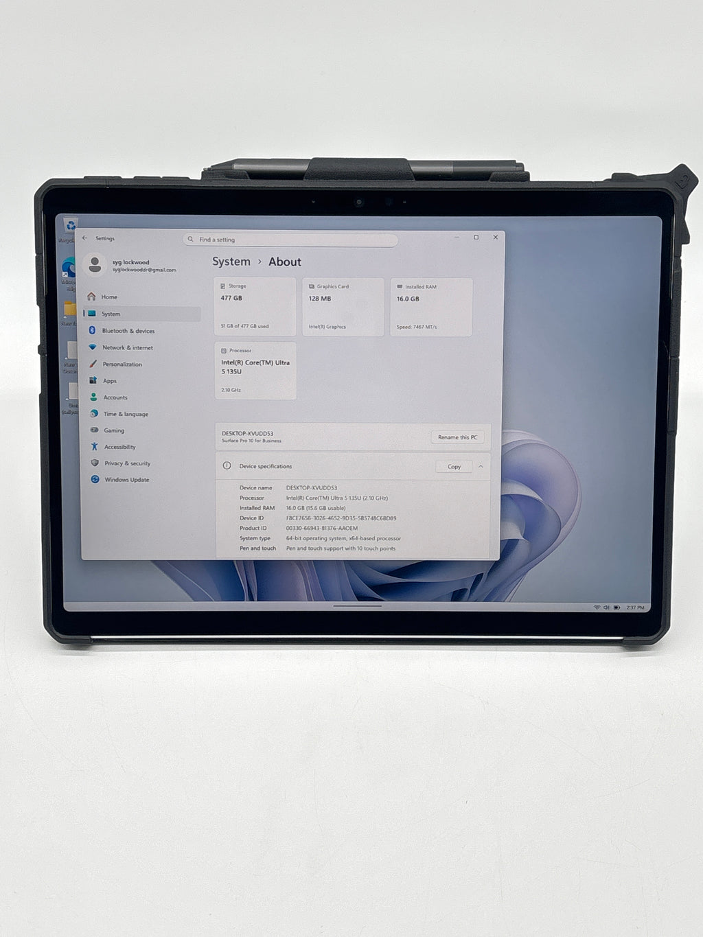 Microsoft Surface Pro 2079 10 Ultra 5 135U 16GB RAM 512GB SSD