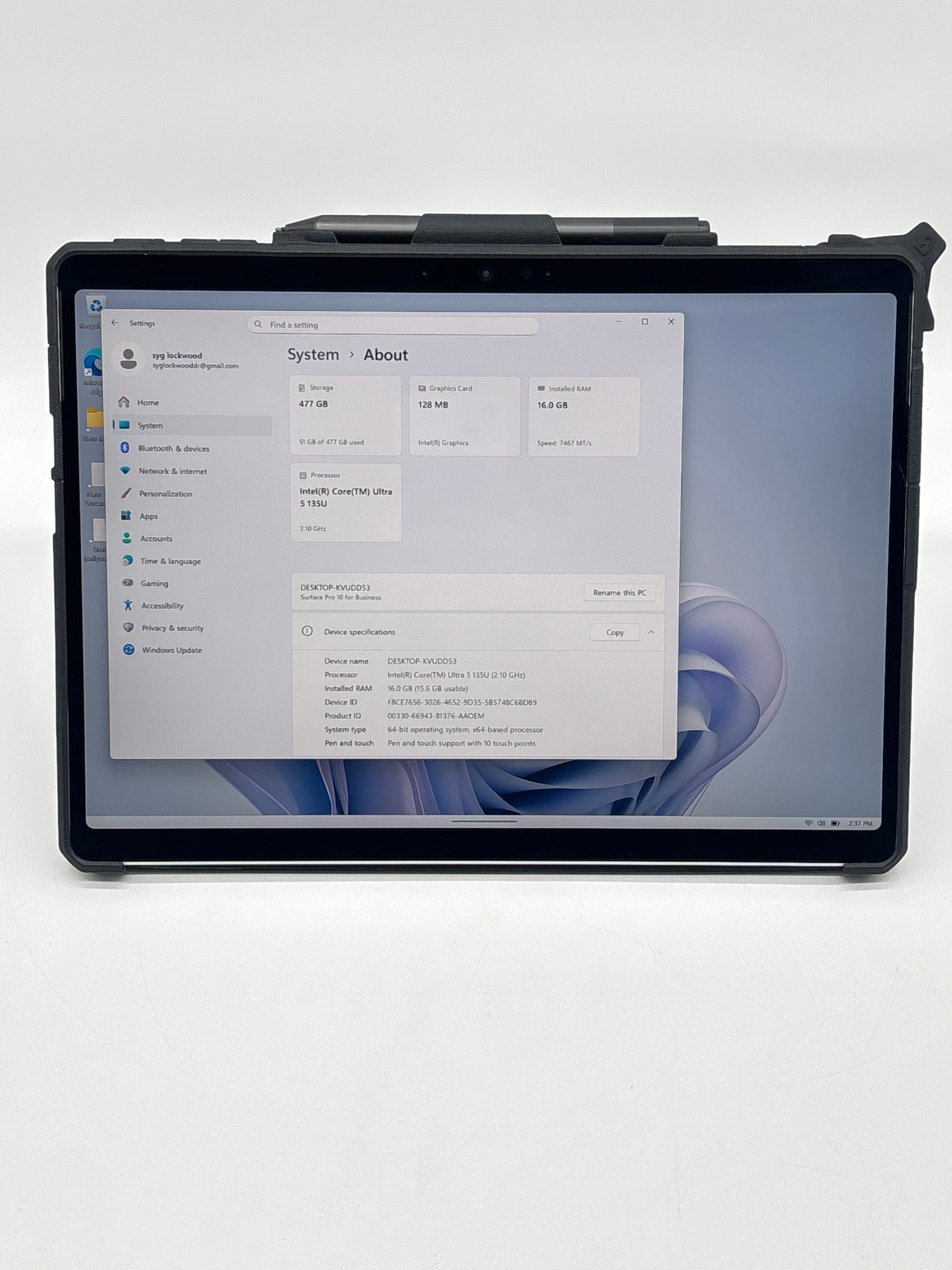 Microsoft Surface Pro 2079 10 Ultra 5 135U 16GB RAM 512GB SSD
