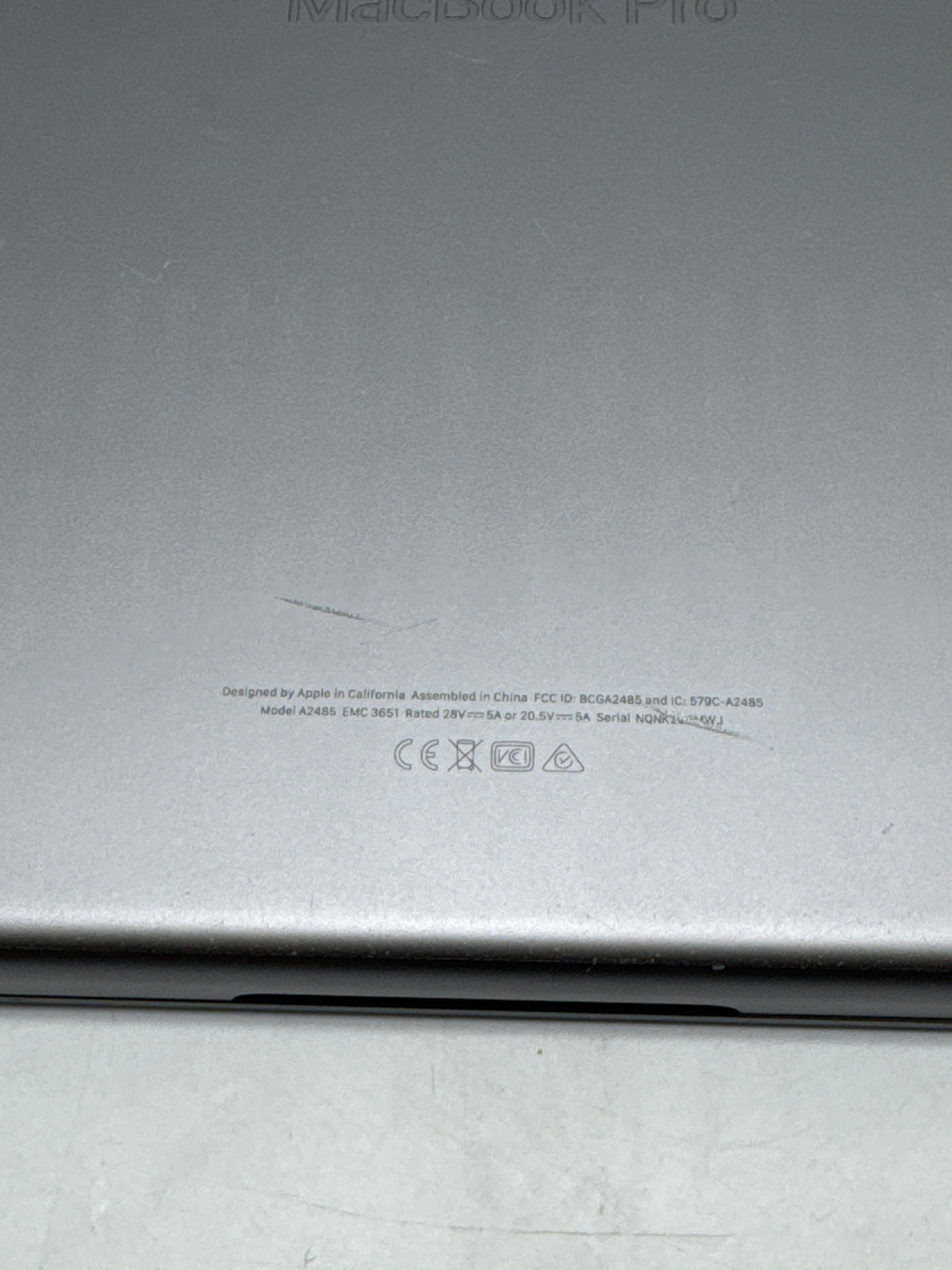 Apple MacBook Pro 16" M1 Pro A2485 16GB RAM 1TB SSD - For Parts