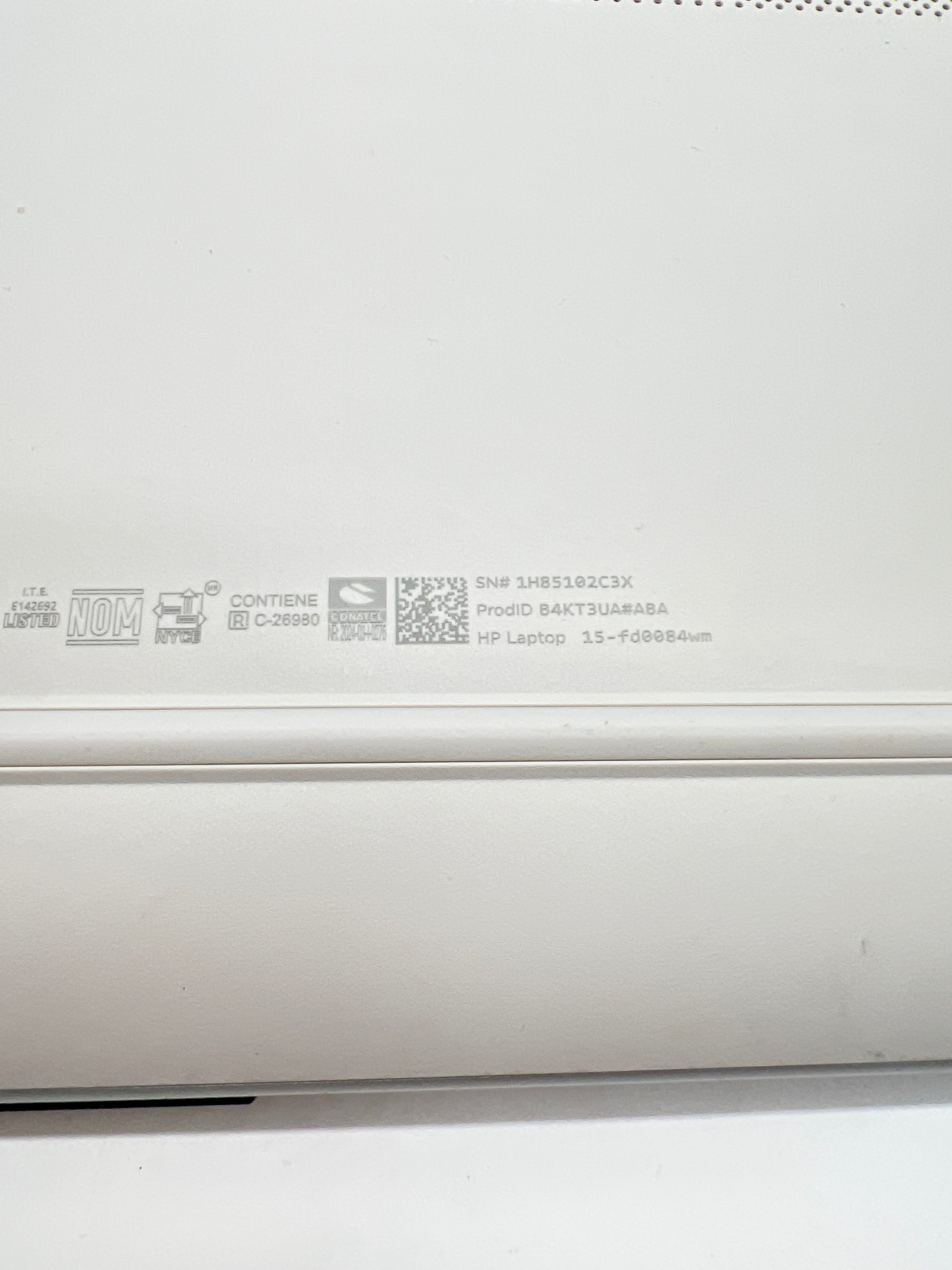 HP 15-FD0084WM Silver Laptop Intel N200 4GB RAM 128GB SSD