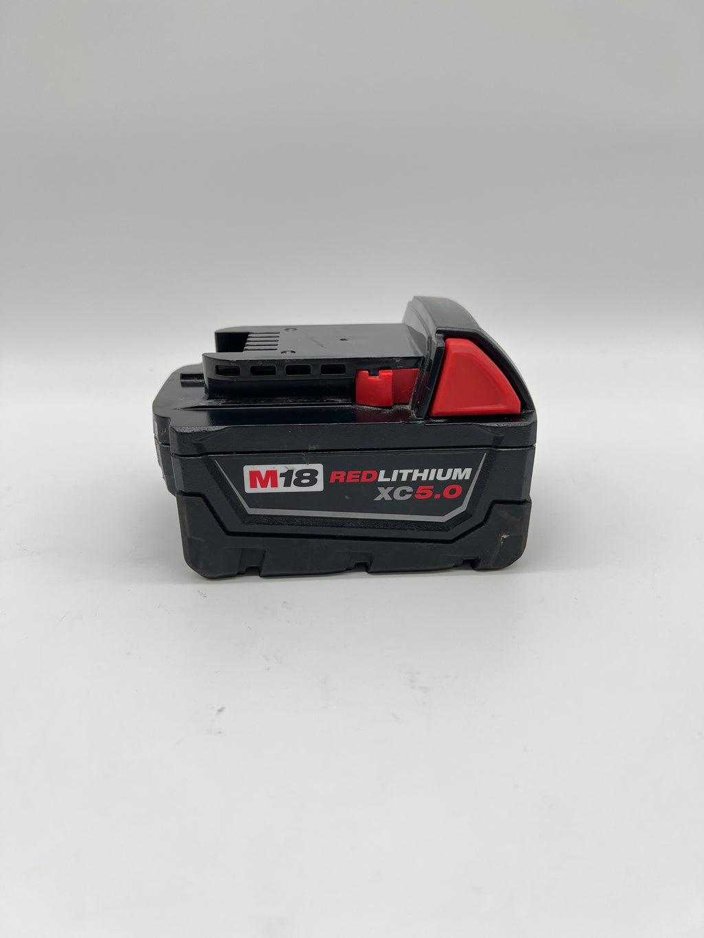 Milwaukee M 18 Red Lithium XC 5.0 AH Battery 18V Black Used
