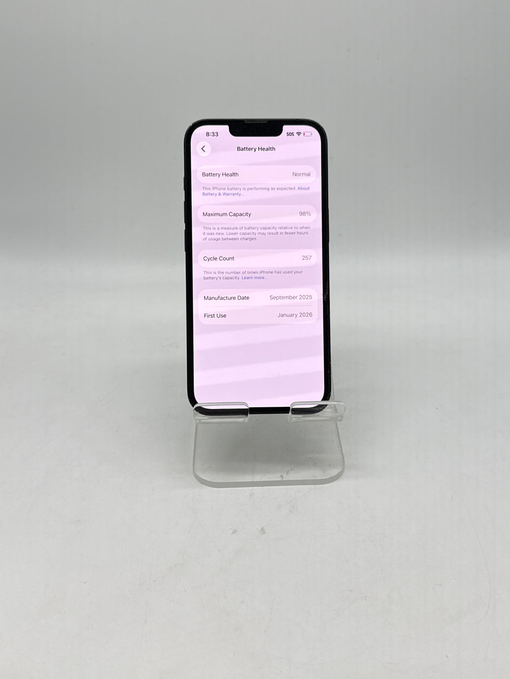 Apple iPhone 16e 128GB A3212 Boost Mobile - Cracked Screen Check ESN