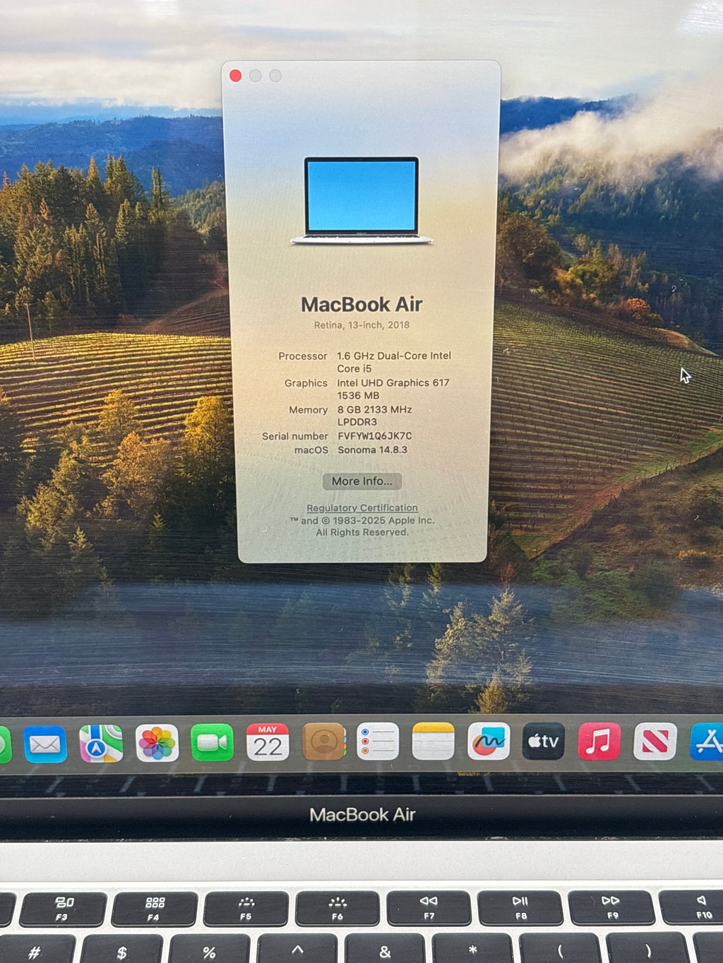 Apple MacBook Air 13" A1932 i5 8GB RAM 128GB SSD