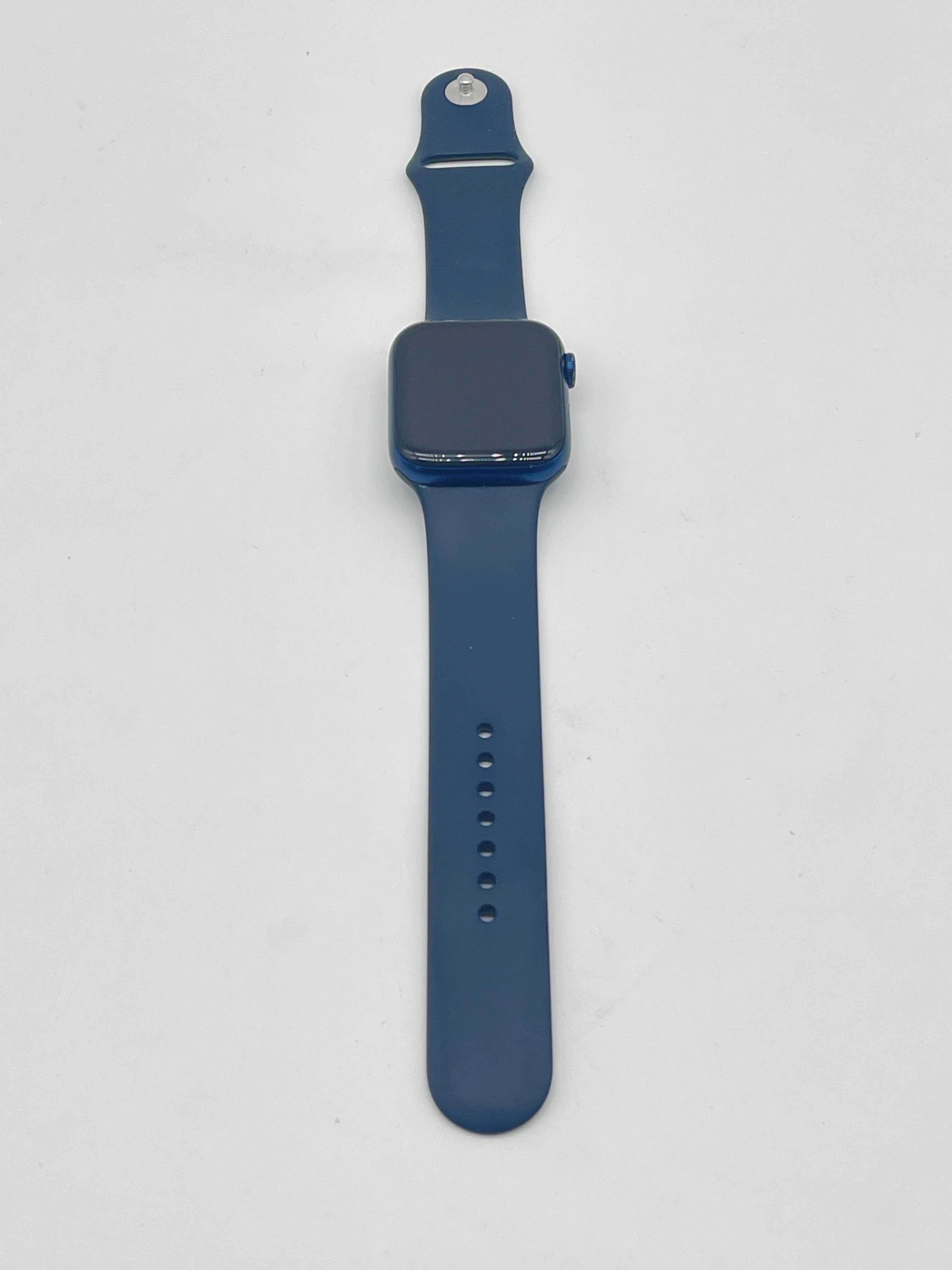Apple Watch Series 6 44mm Blue Aluminum GPS A2292 Unlocked Sport Band Used