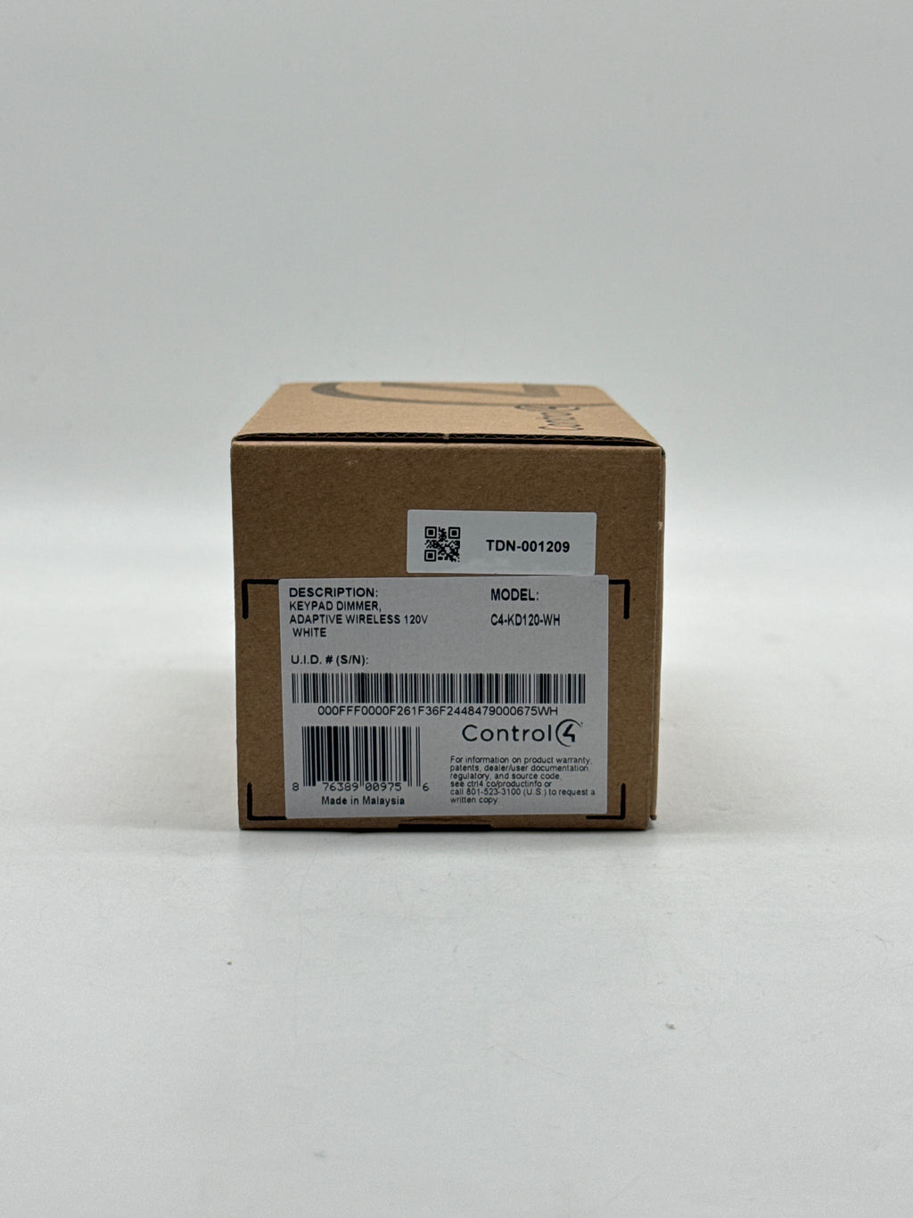 Control4 C4-KD120-WH Wireless Keypad Dimmer 120V ZigBee White - New