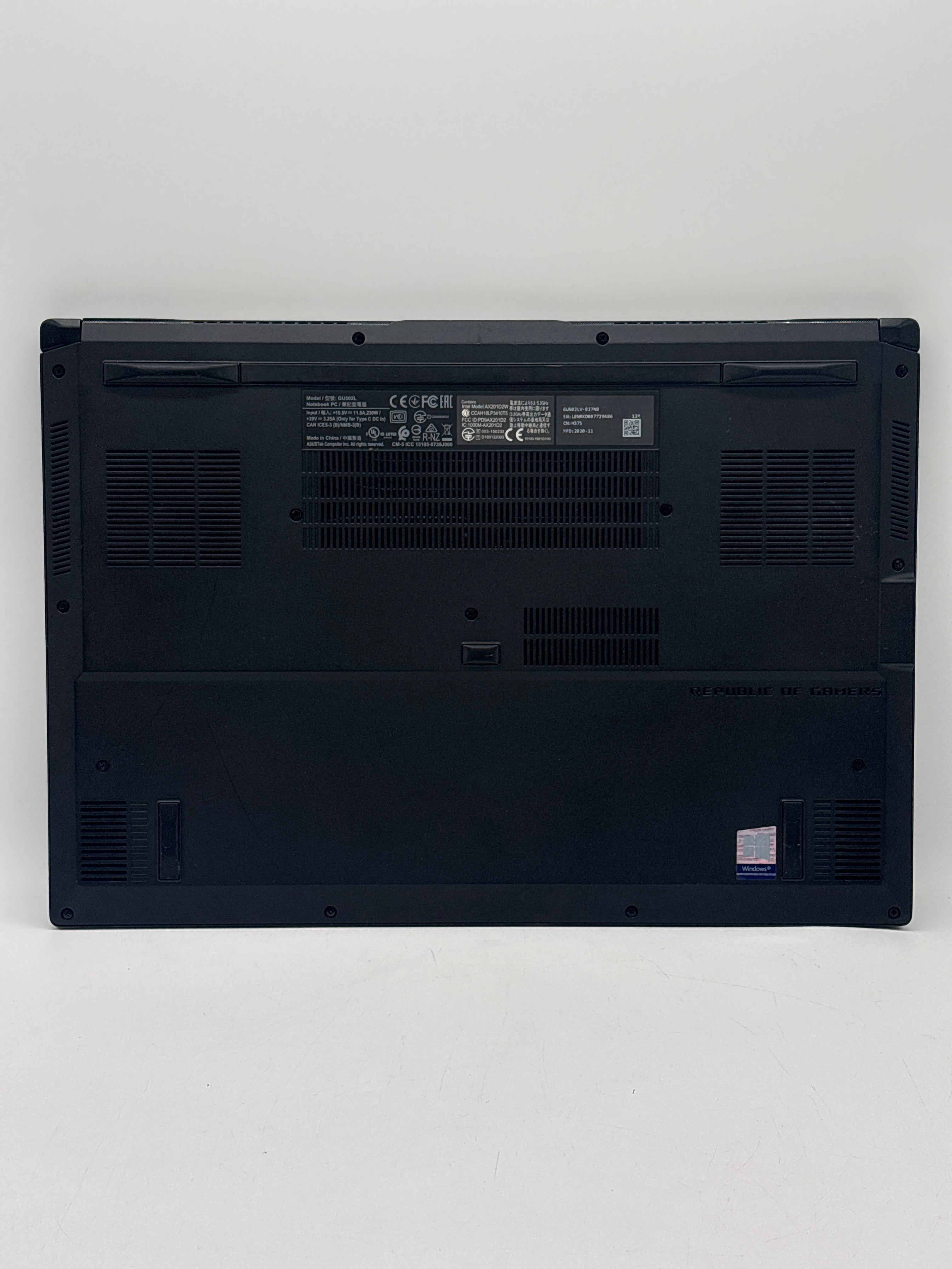 Asus GU502L i7-10750H 16GB RAM 1TB SSD RTX 2060