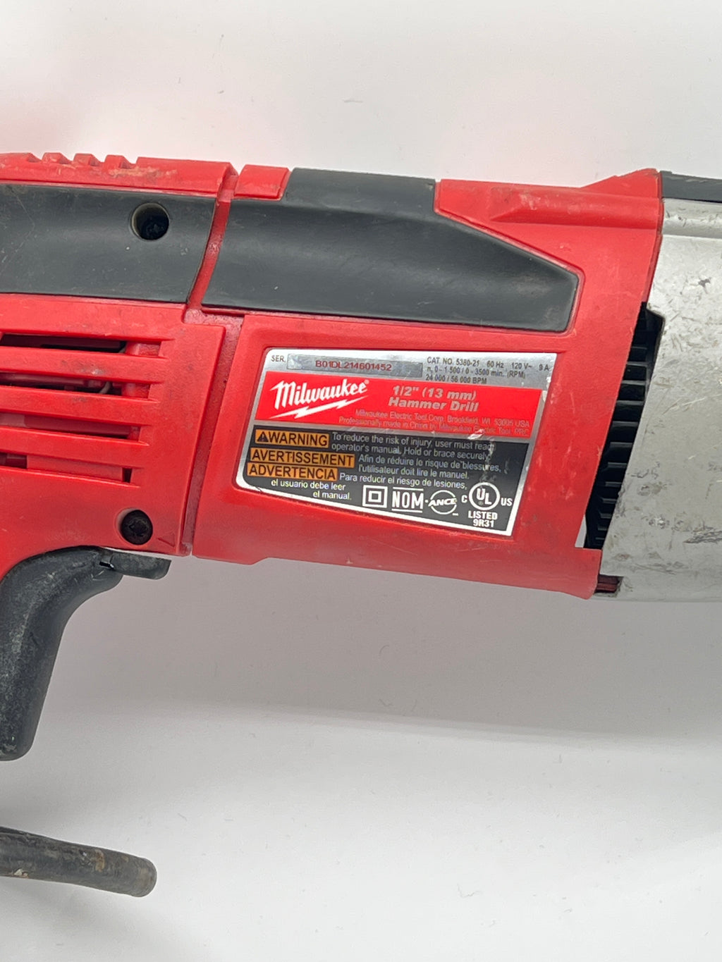 Milwaukee Tools Heavy Duty 1/2" 13mm HAMMER DRILL 120V - Used