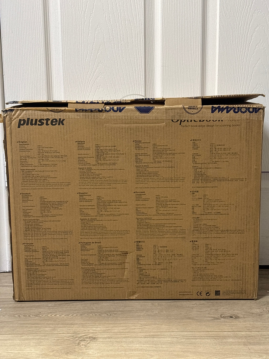 Plustek OpticBook 4800 Book Scanner Black - Used With Box