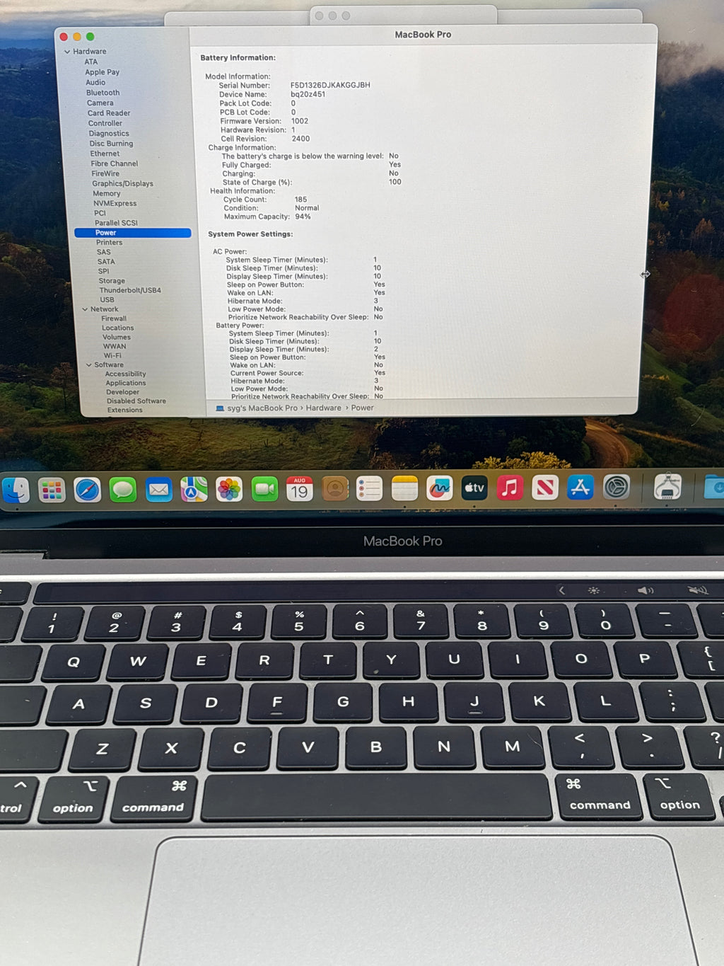 Apple MacBook Pro A2338 13" M1 8GB RAM 512GB SSD Space Gray - Bad Display