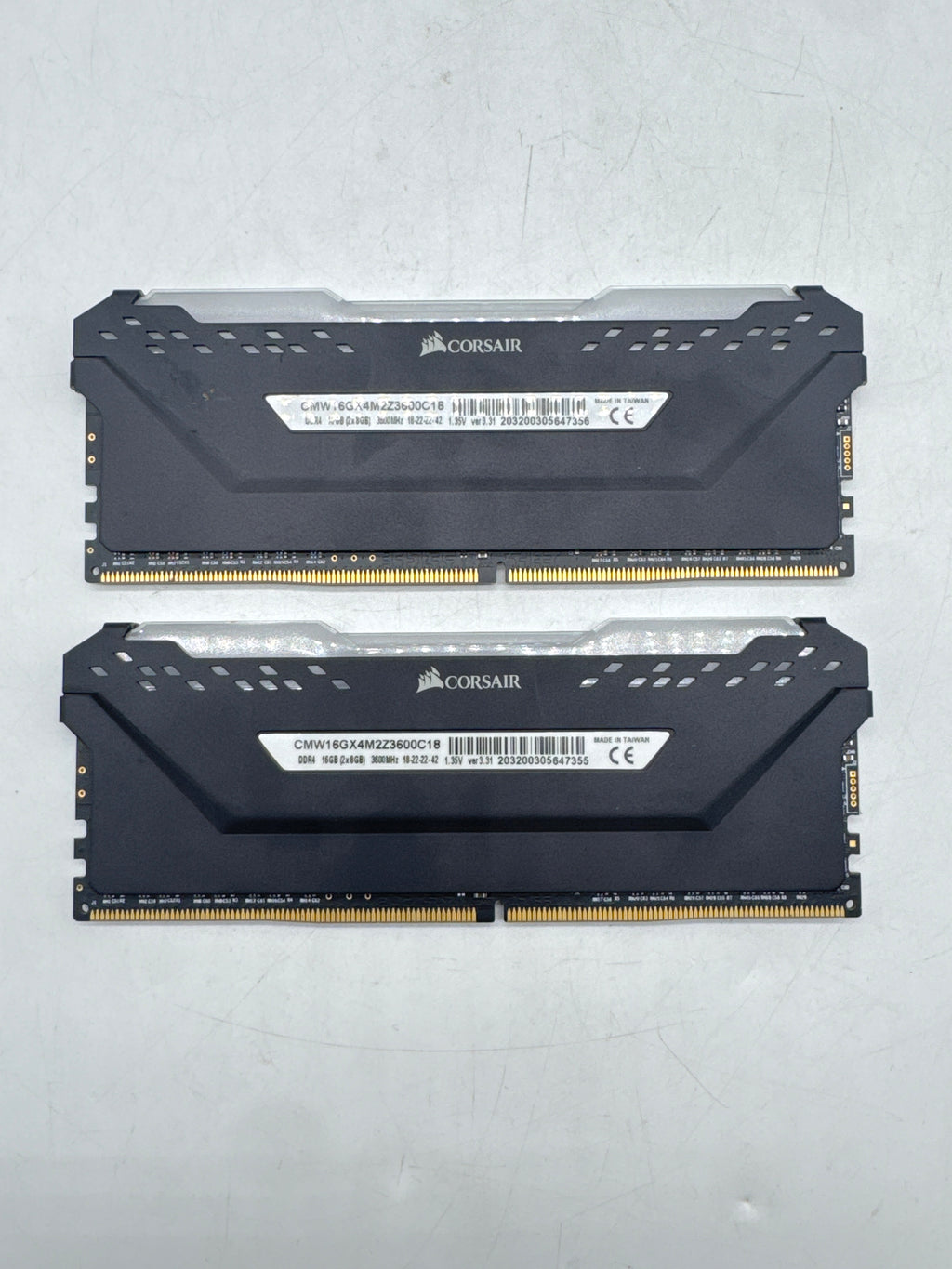 Corsair Vengeance RGB Pro RAM CMW16GX4M2Z3600C18 16GB (2x8GB) DDR4 3600MHz Black - Used
