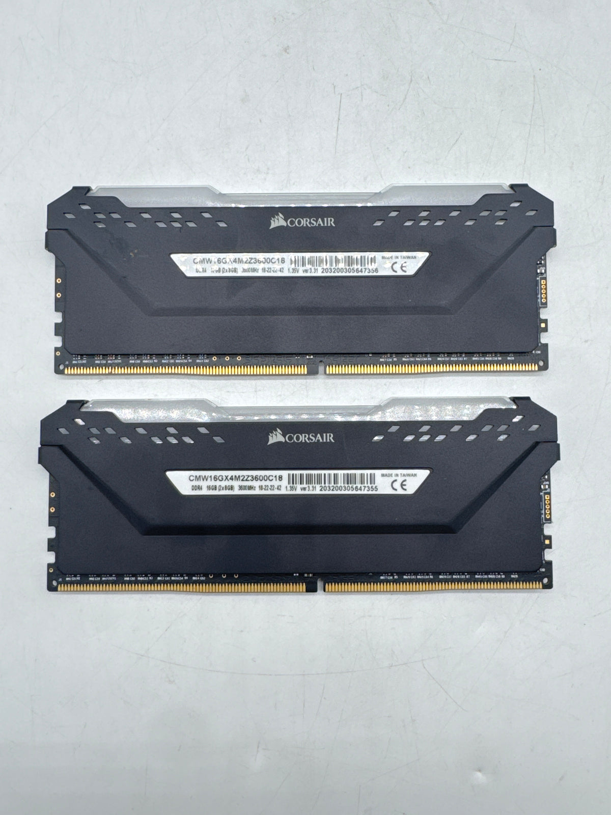 Corsair Vengeance RGB Pro RAM CMW16GX4M2Z3600C18 16GB (2x8GB) DDR4 3600MHz Black - Used