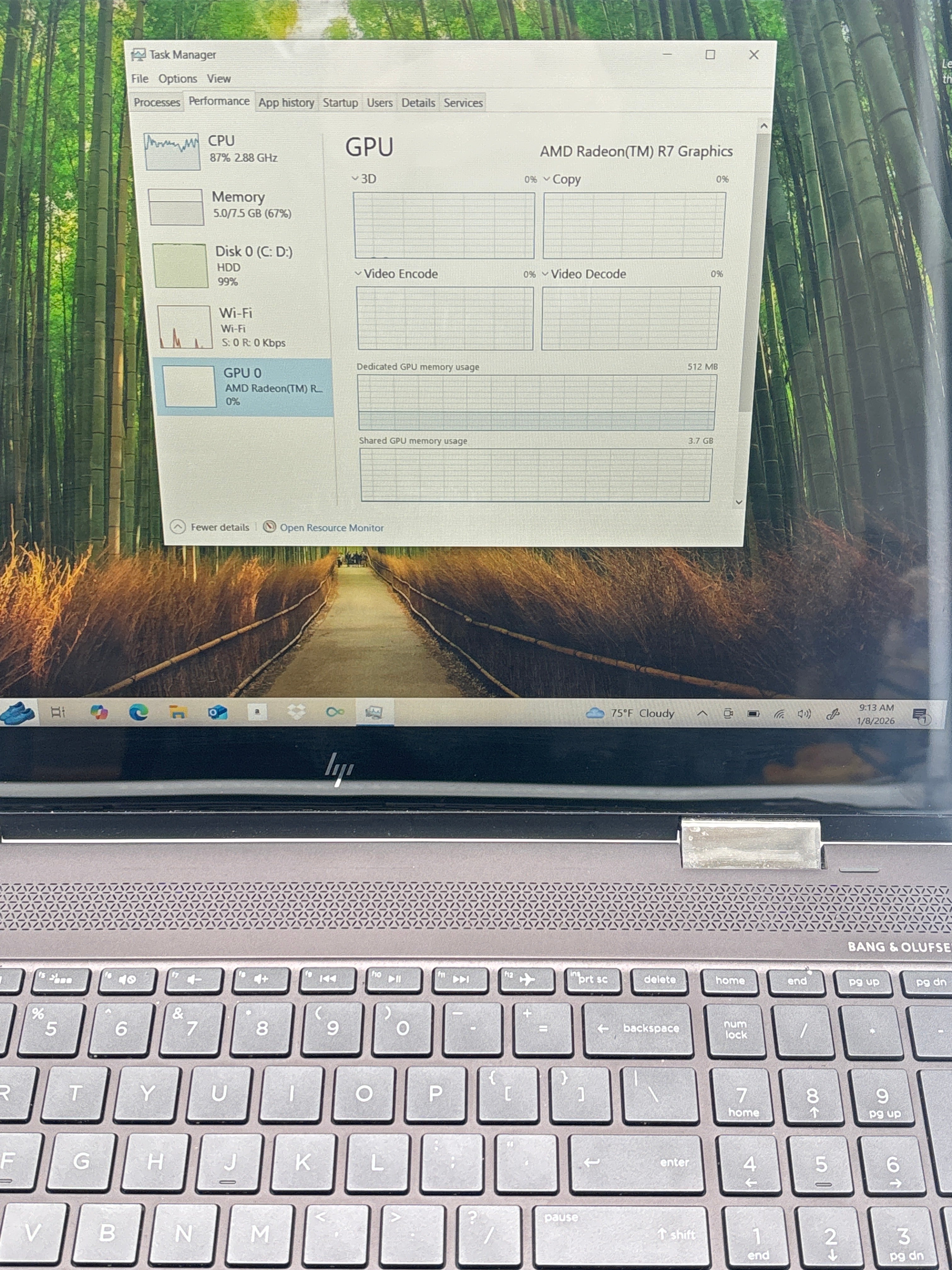 HP Envy x360 15m-bq021dx AMD FX 9800P 8GB RAM 1TB HDD