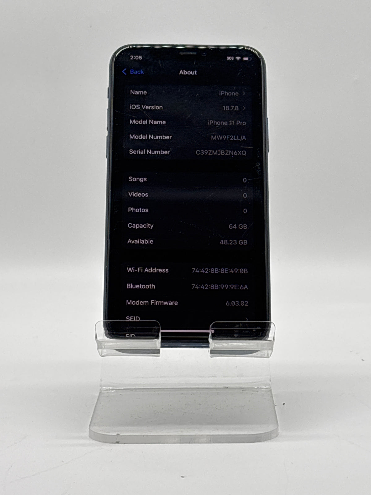 AT&T Apple iPhone 11 Pro A2160 64GB - Read