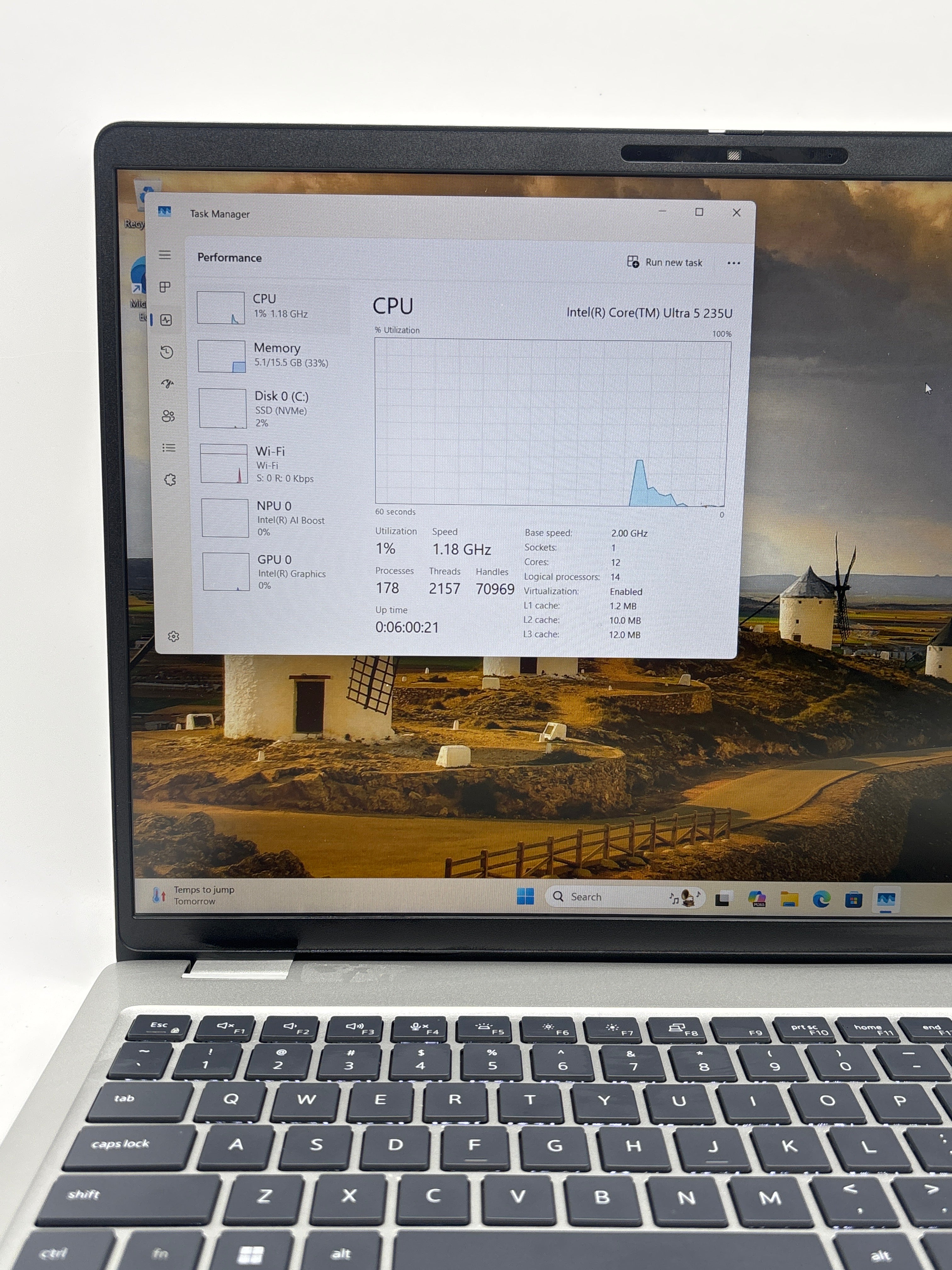 Dell Pro 16 PB16250 Plus Ultra 5 235U 16GB RAM 256GB SSD - Silver Used