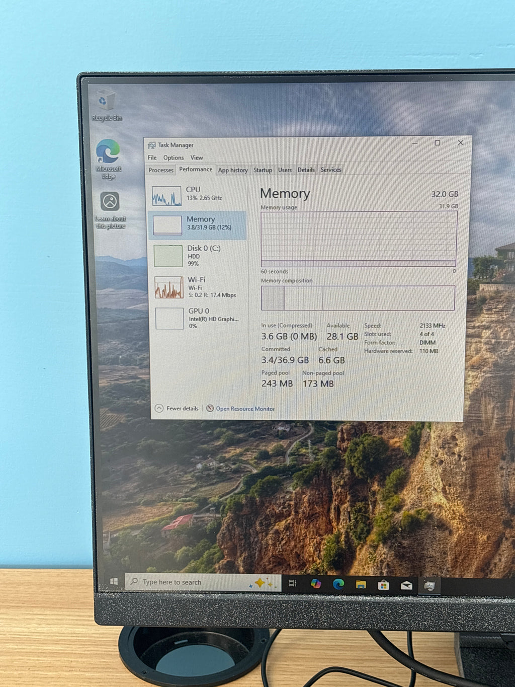 Lenovo Thinkcentre M900 i3-6100 32GB RAM 1TB HDD - For Parts (Bad HDD)