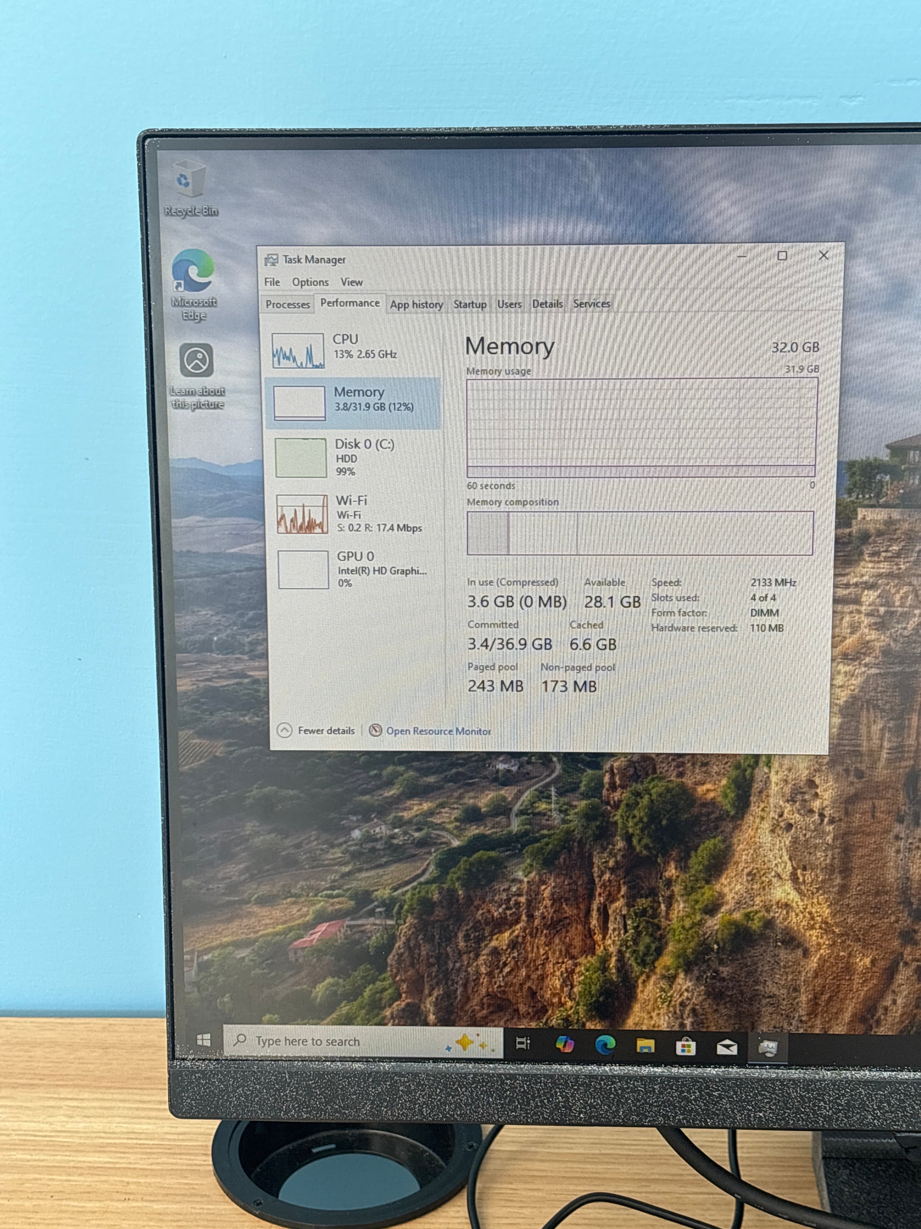 Lenovo Thinkcentre M900 i3-6100 32GB RAM 1TB HDD - For Parts (Bad HDD)