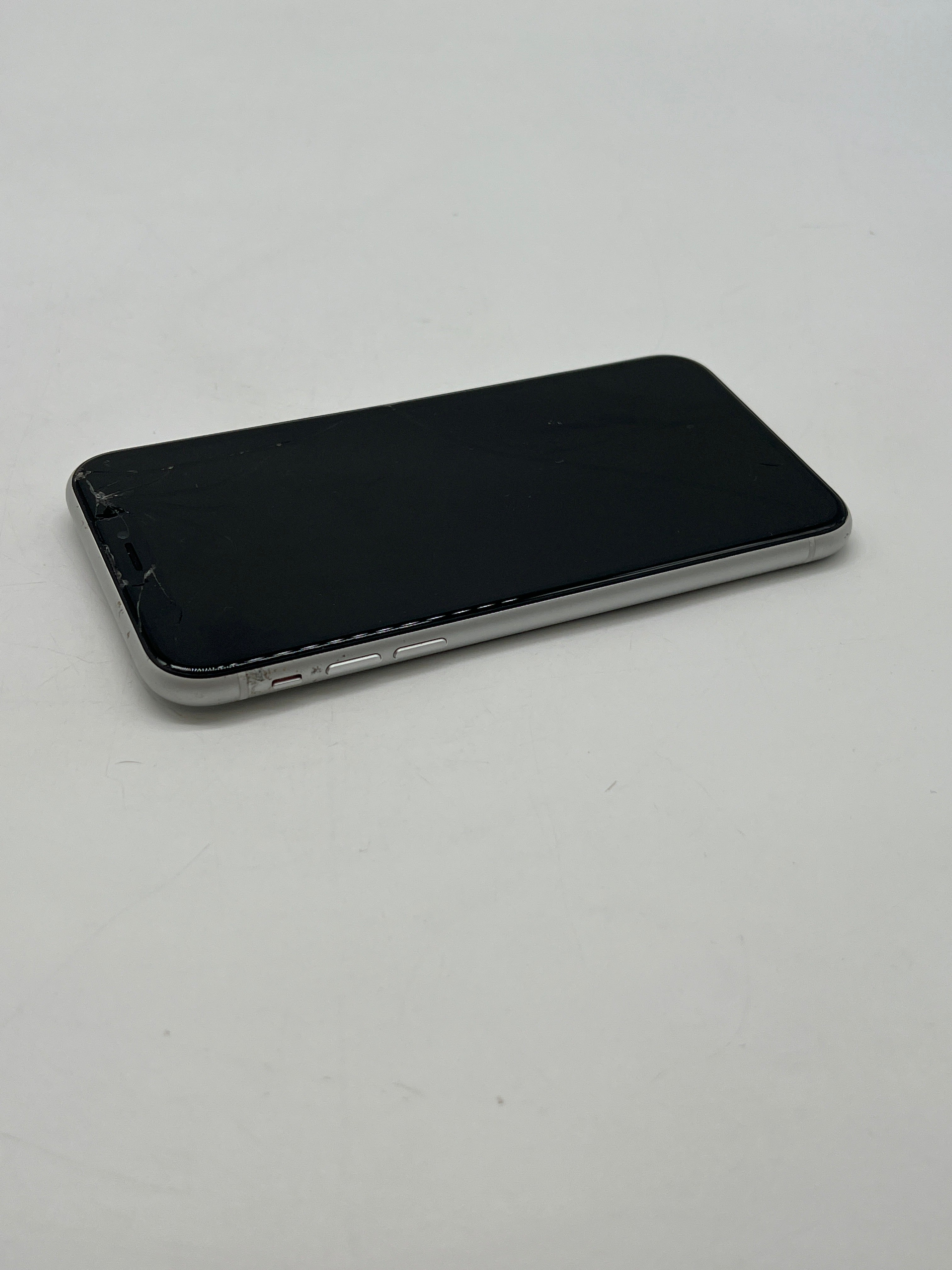 Apple iPhone XR 64GB Unlocked White - Cracked Screen Bad LCD