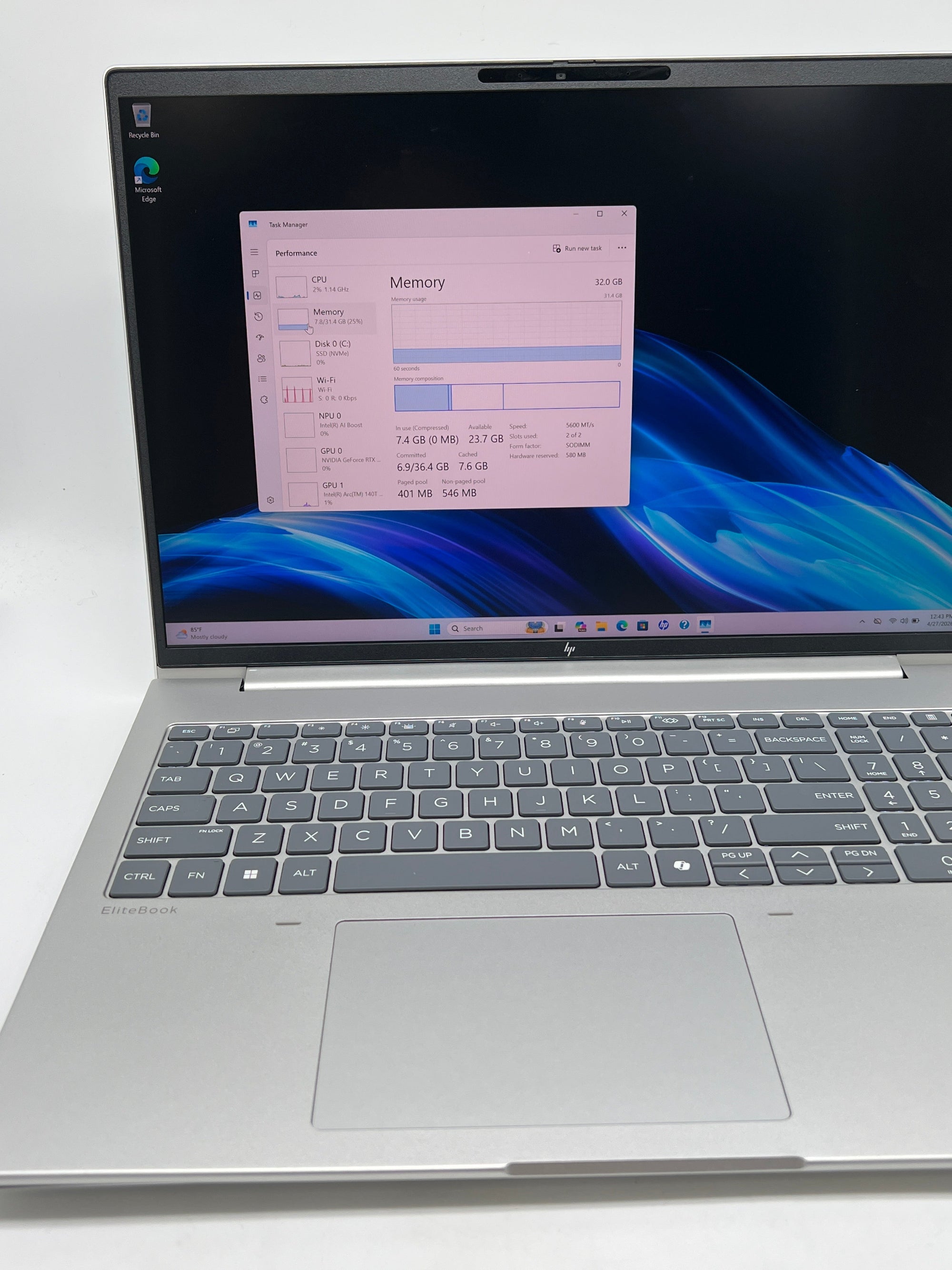 HP EliteBook 6 G1i 16" Ultra 7 265H 32GB RAM 2TB SSD RTX 3050 - Used