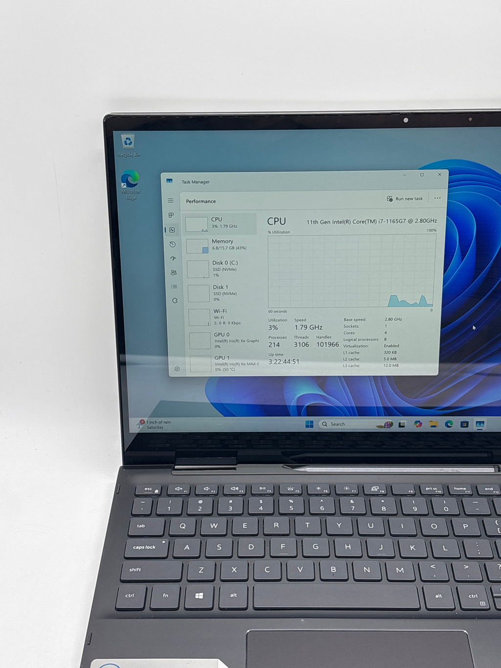 Dell Inspiron 7506 2-in-1 i7-1165G7 16GB RAM 512GB SSD