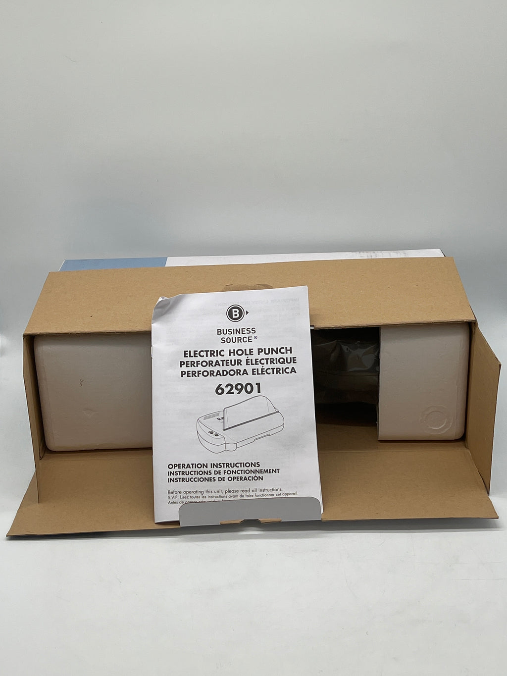 Business Source 62901 Electric 3H Punch 1/4-Inch - New