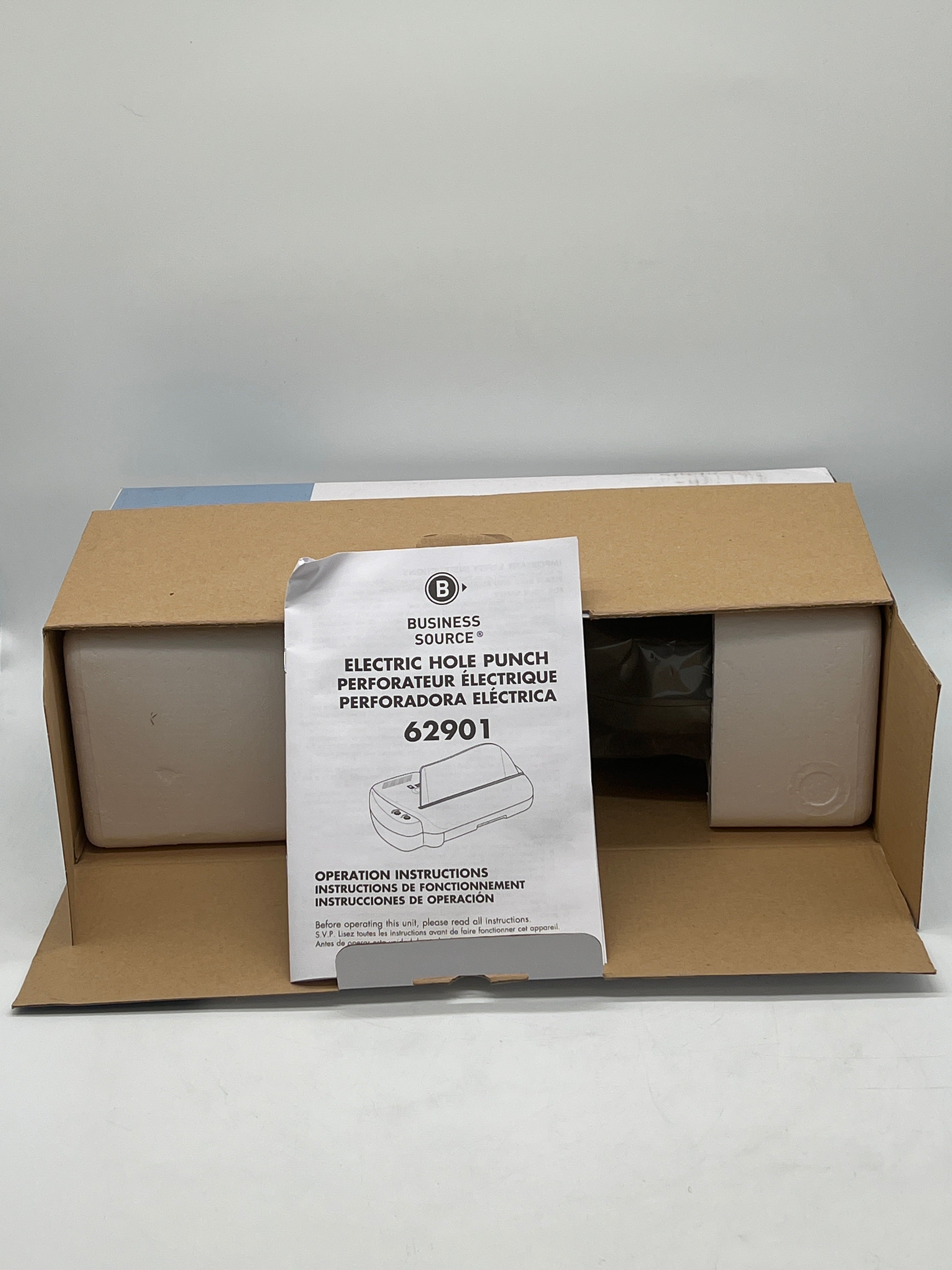 Business Source 62901 Electric 3H Punch 1/4-Inch - New