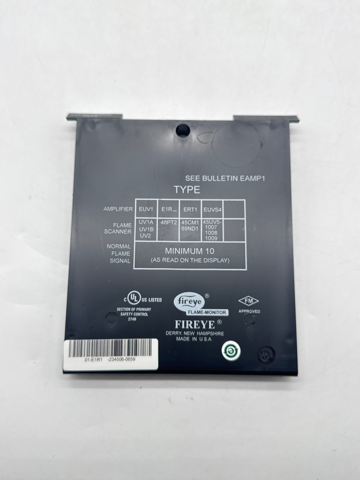 Fireye E1R1 AutoCheck Infrared Flame Amplifier Module Black - New