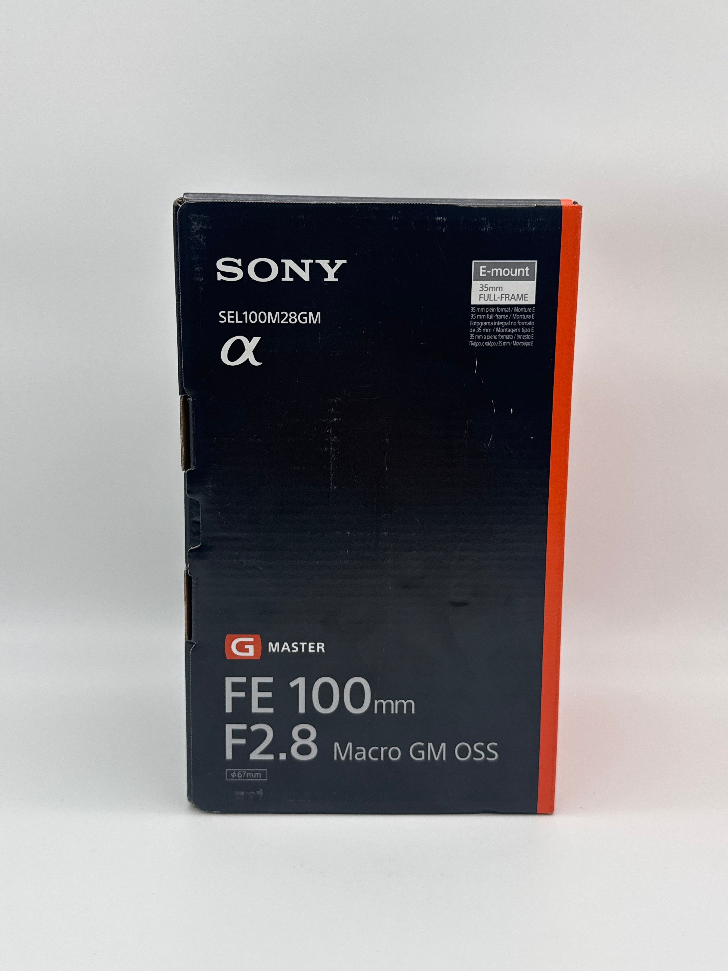 Sony FE 100mm f/2.8 Macro GM SEL100M28GM Prime Sony E Mount - New
