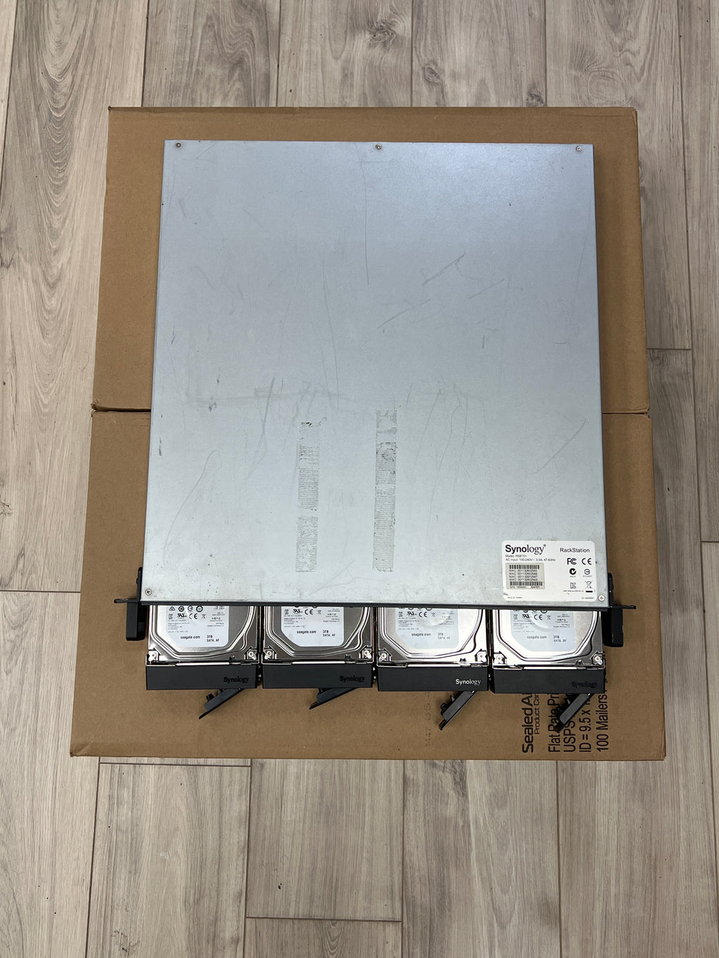 Synology RS815+ 4-Bay Rackmount NAS 12TB External Drive Silver